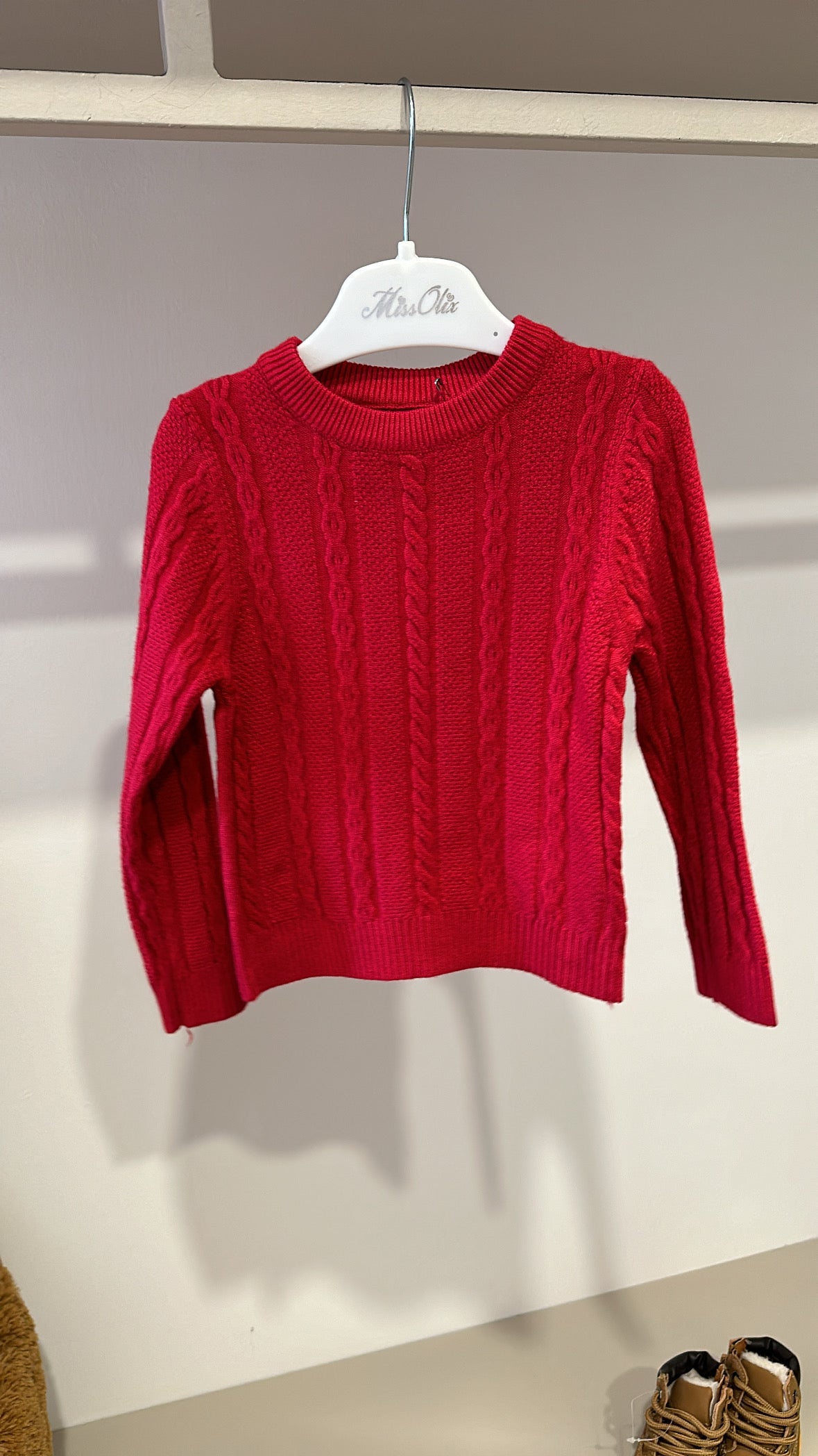 Maglioncino RUN 12-36M - ROSSO