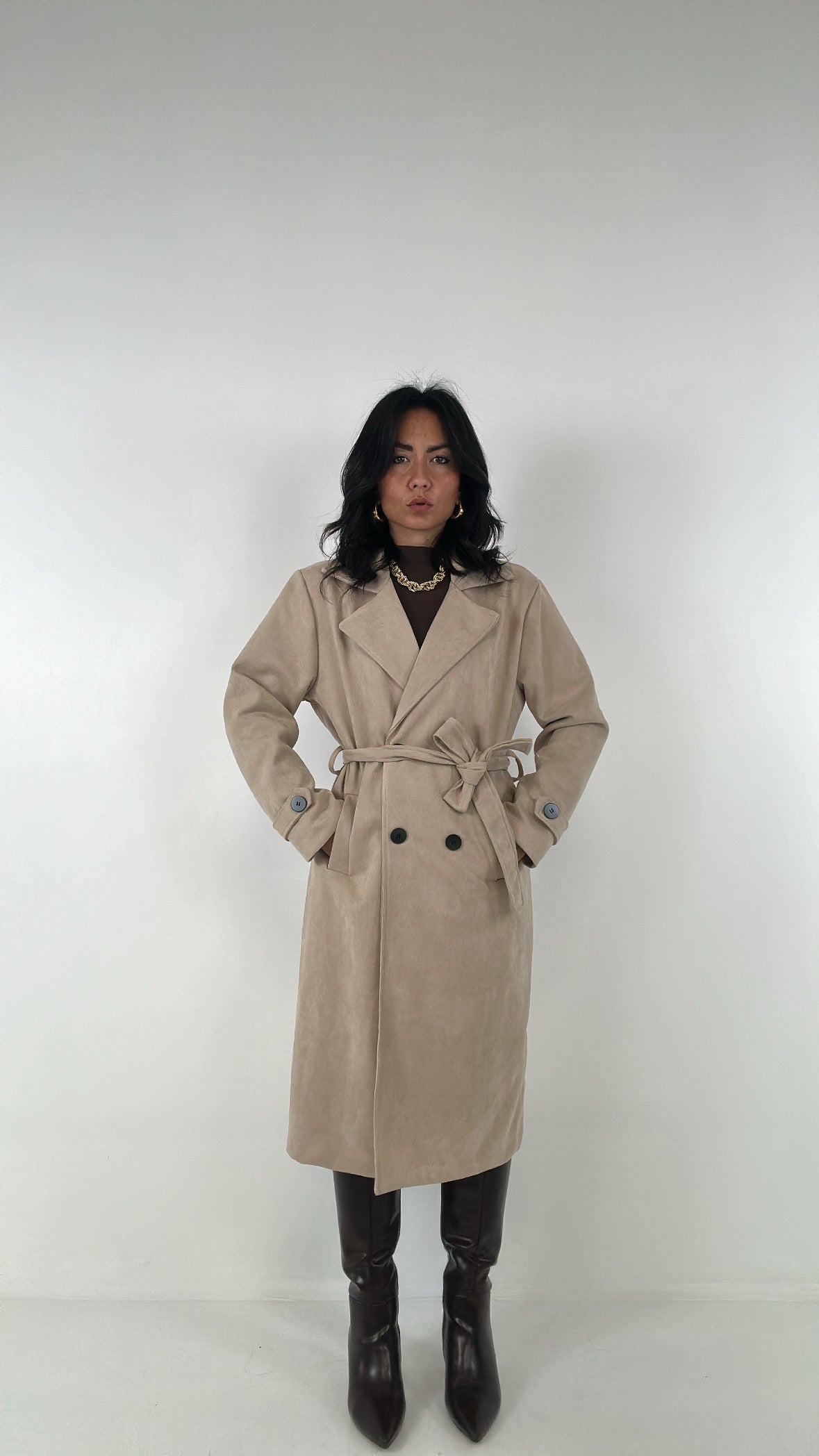 Trench SCOMPOSTO - BEIGE