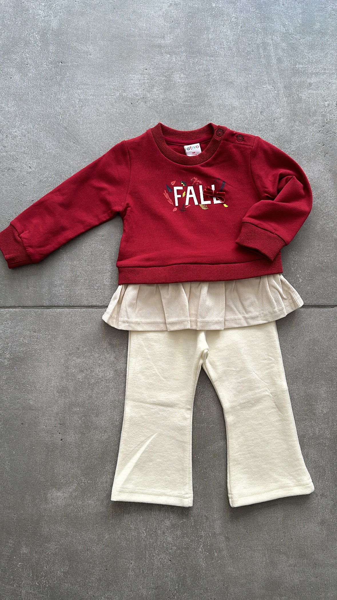 Felpa FALL 6-36M - ROSSO