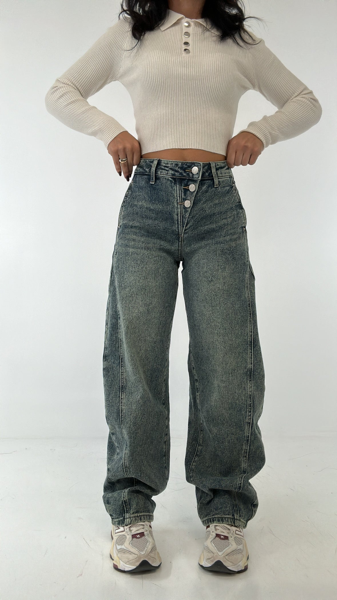 Jeans BALLOON BOTTONCINI - JEANS