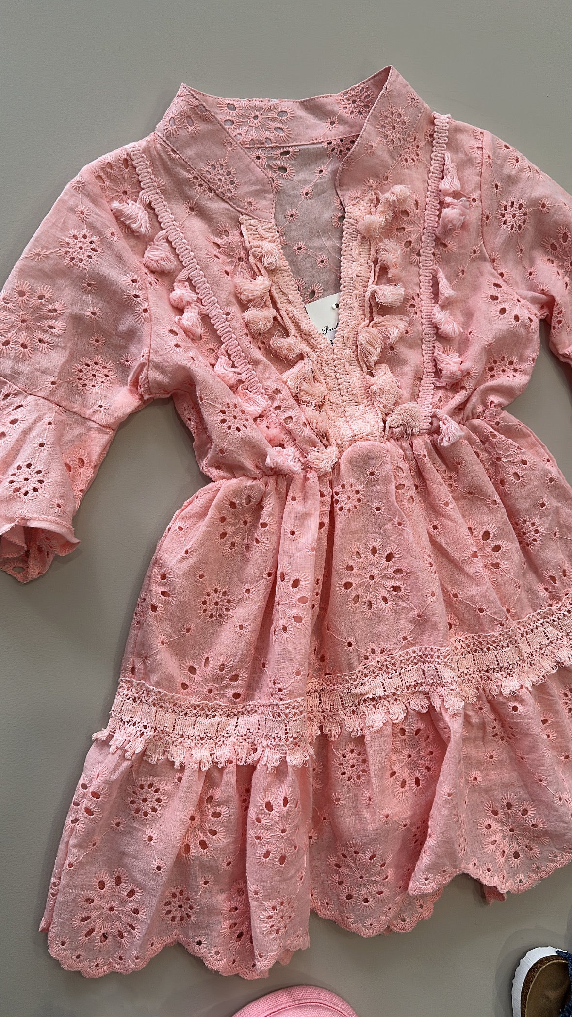 Vestitino MACRAME 4-14A - ROSA