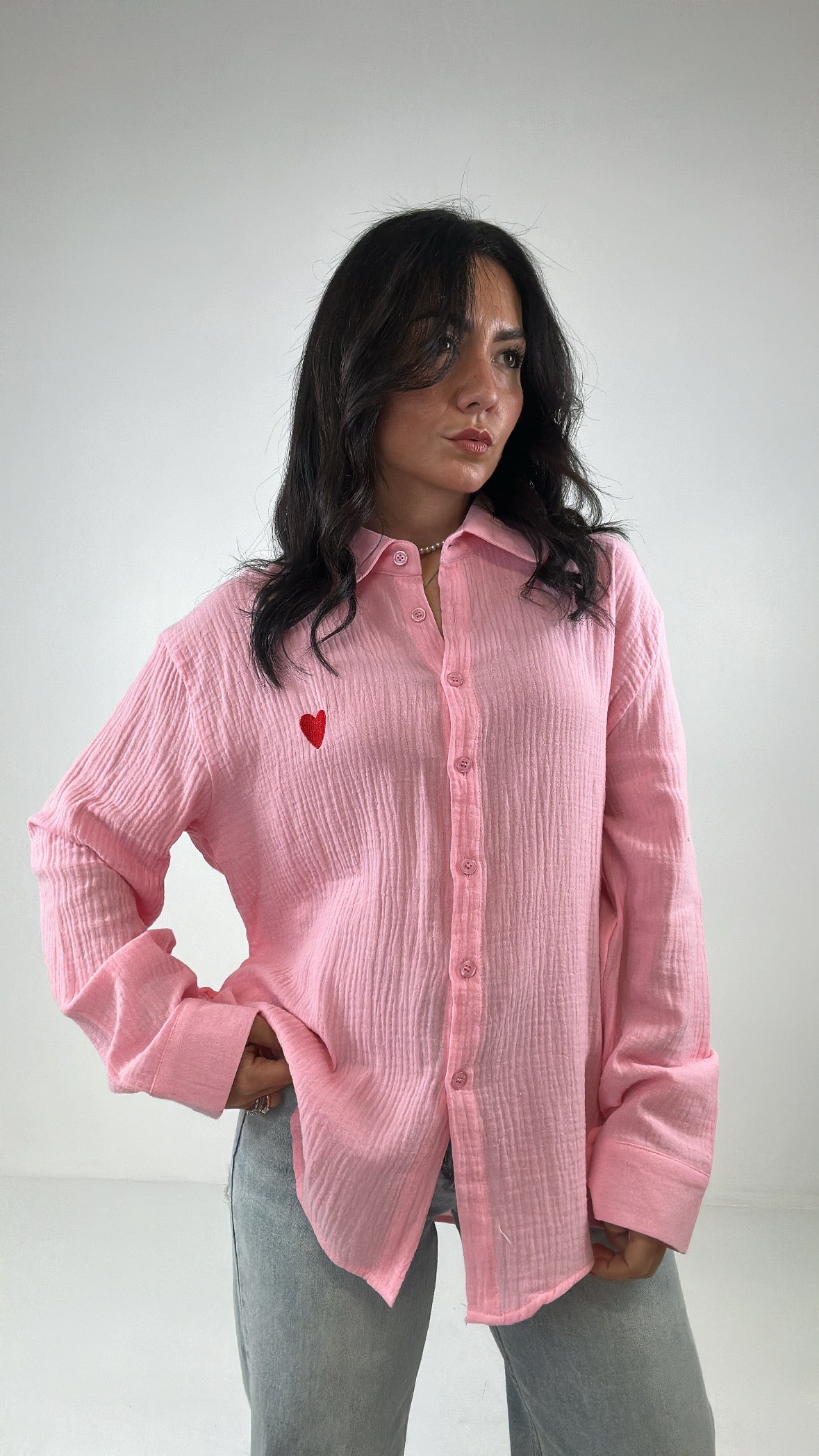 Camicia CUORE ROSSO - ROSA