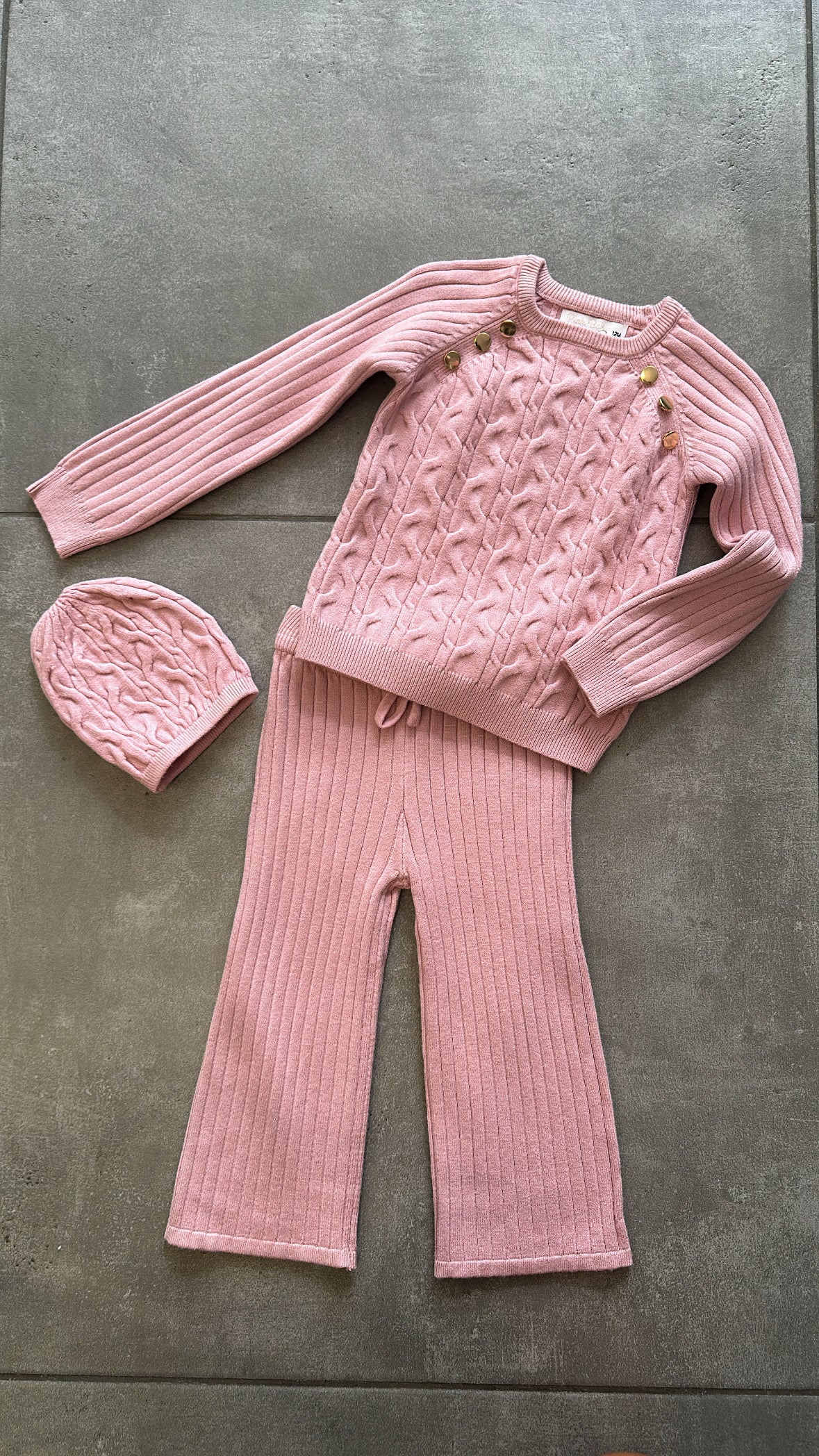 Coordinato CON CAPPELLINO 12-36M - ROSA