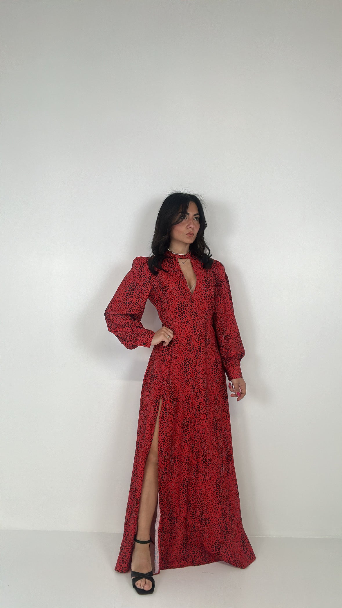Vestito POIS RED - NERO