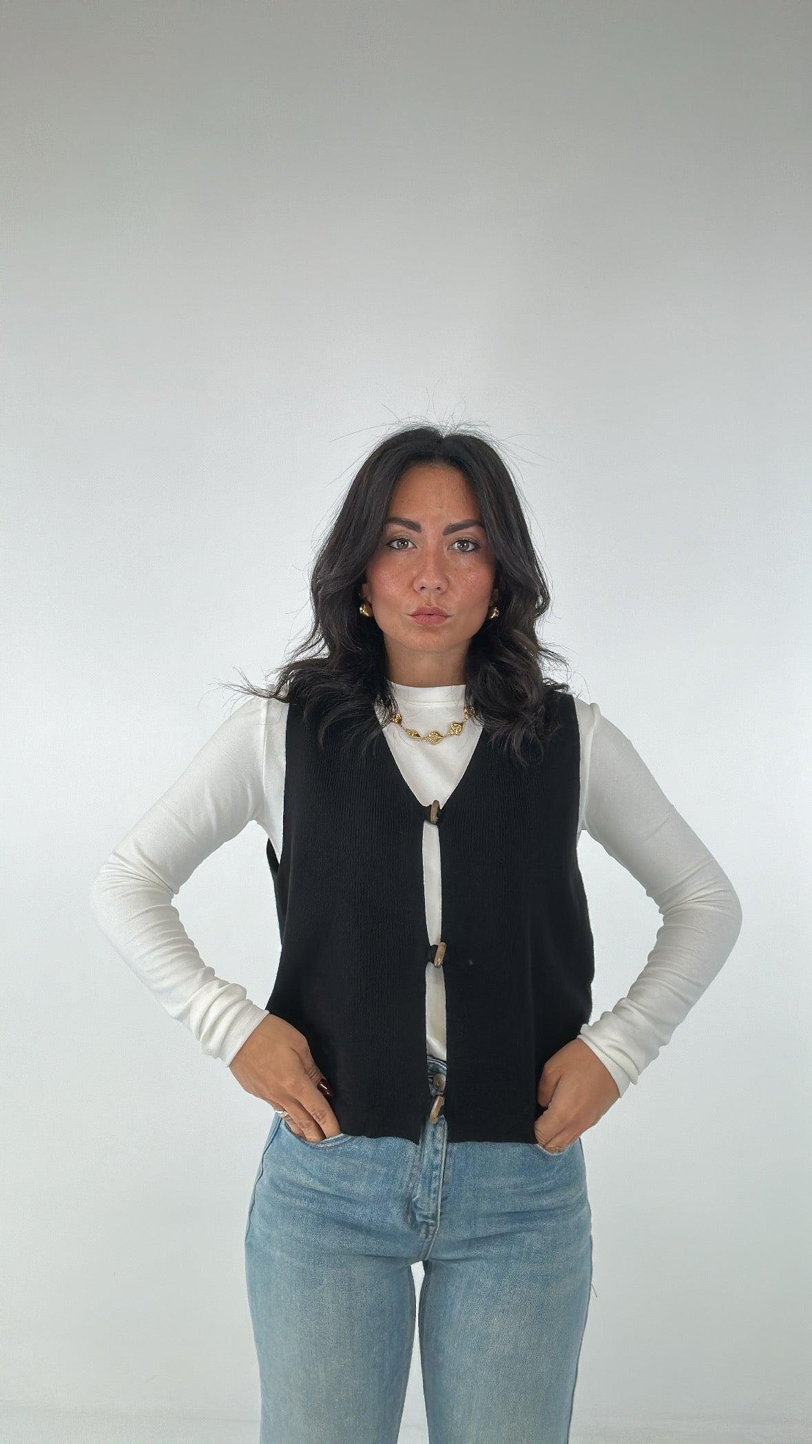 Maglia CON GILET - NERO