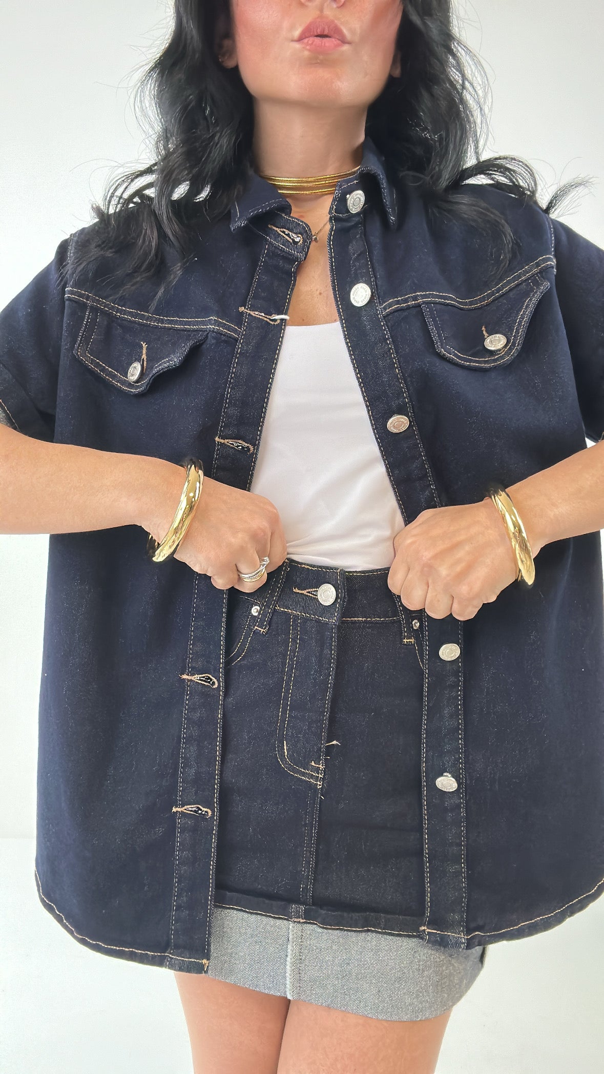 Camicione MEZZA MANICA - JEANS