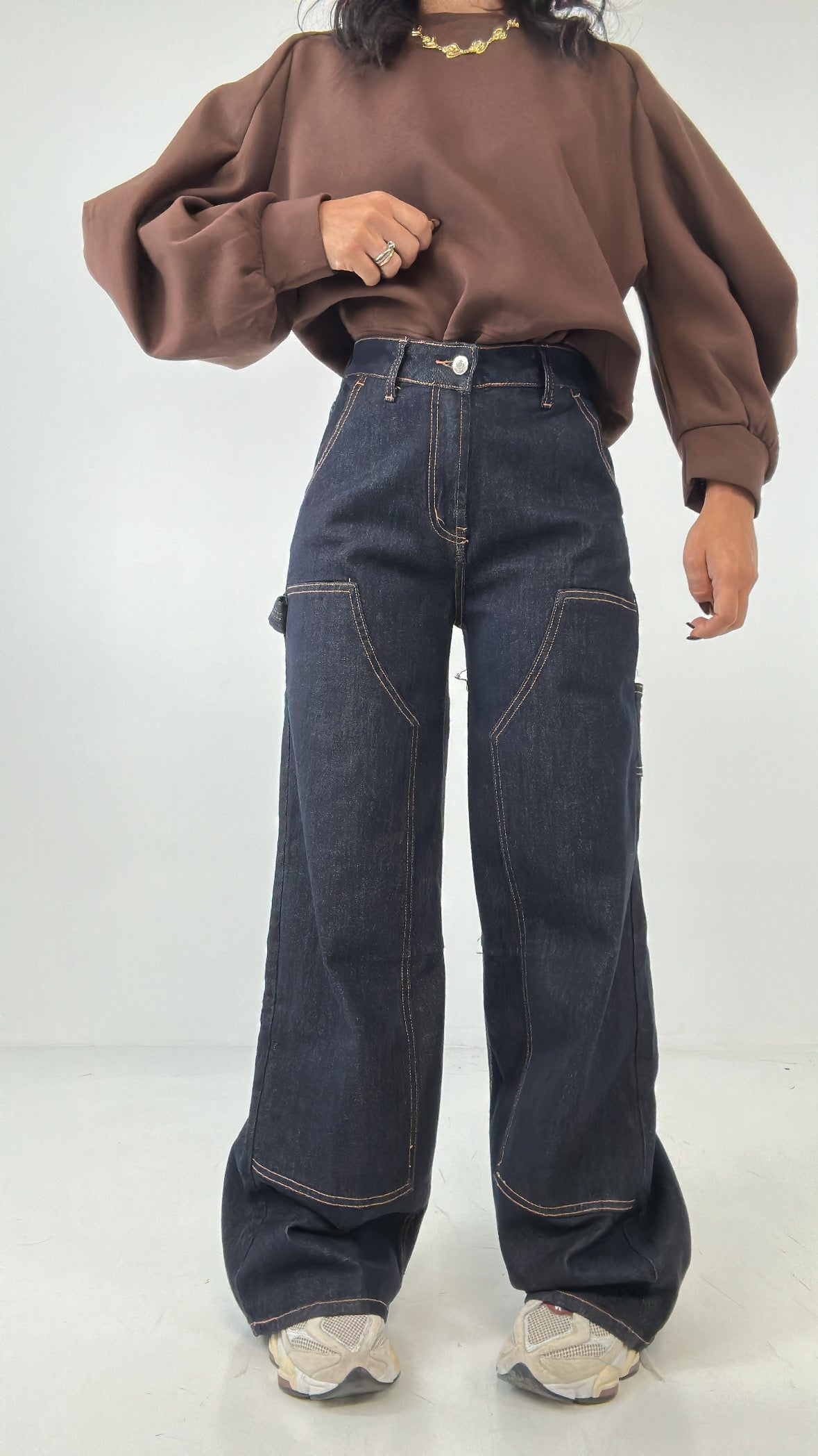Jeans WIDE LEG LAVAGGIO 0 - JEANS
