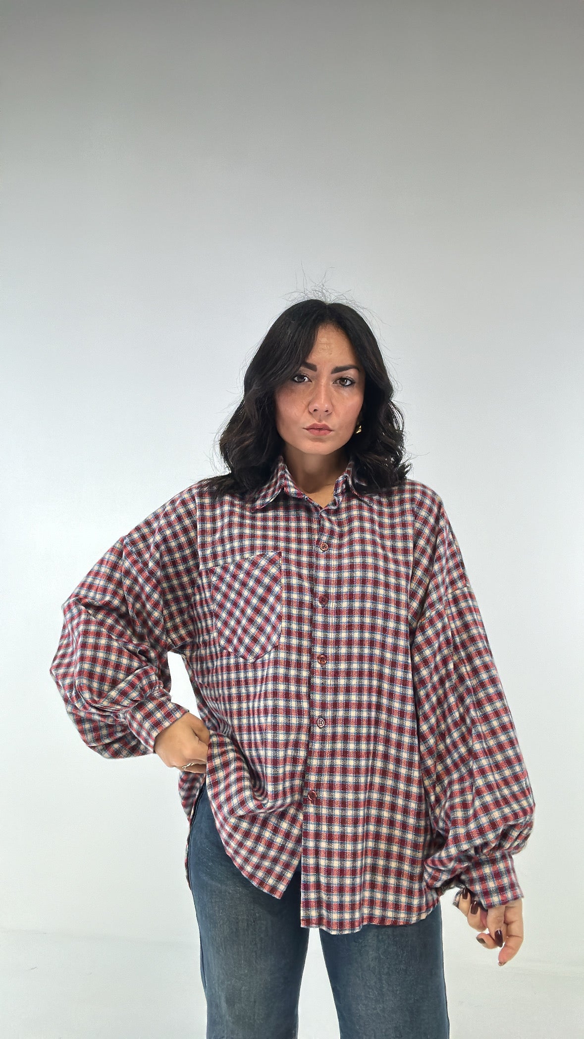 Camicia QUADRO GIULIEN - BLU
