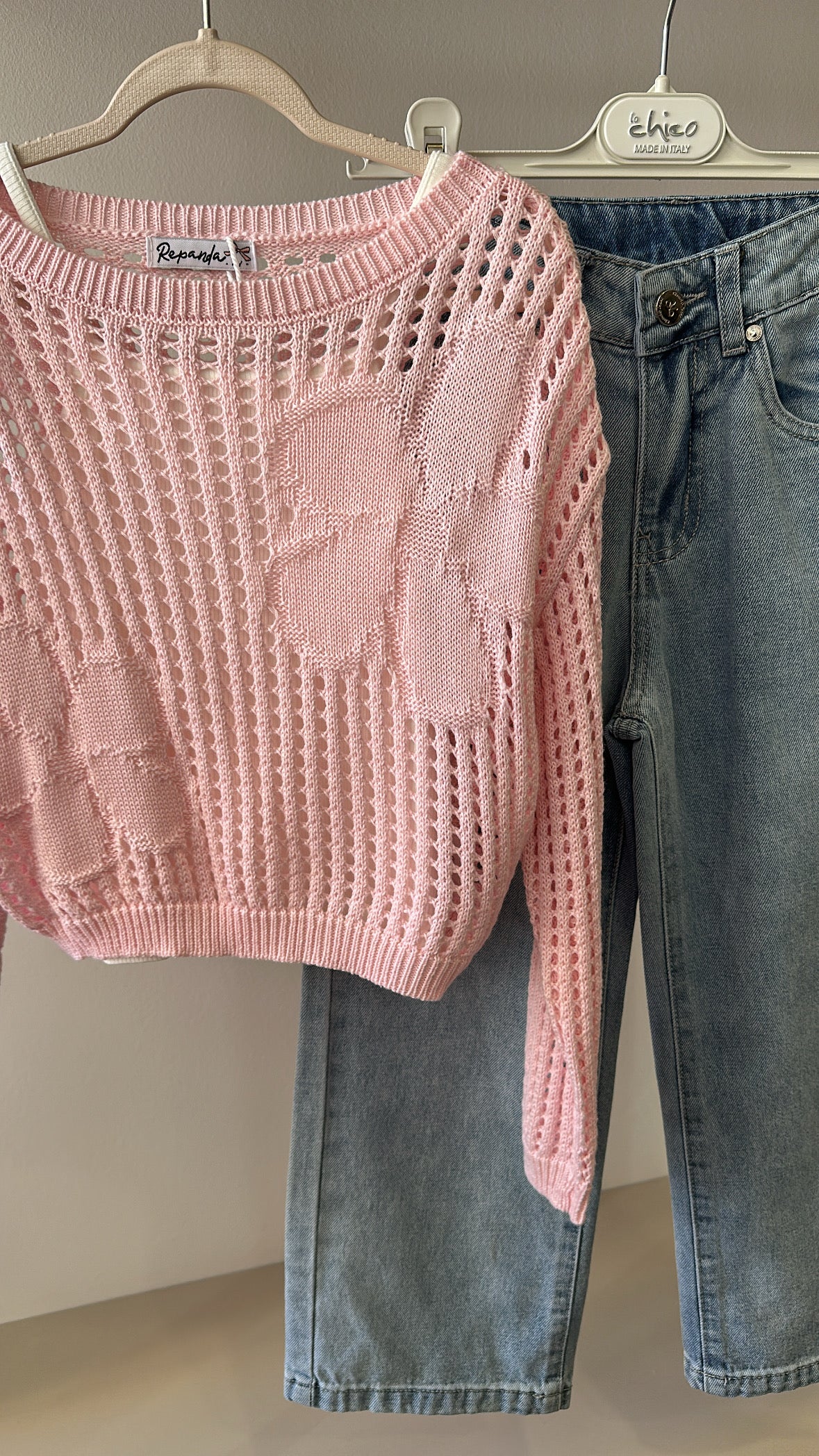 Completo 3PZ CON MAGLIA TRAFORO 4-14A - ROSA