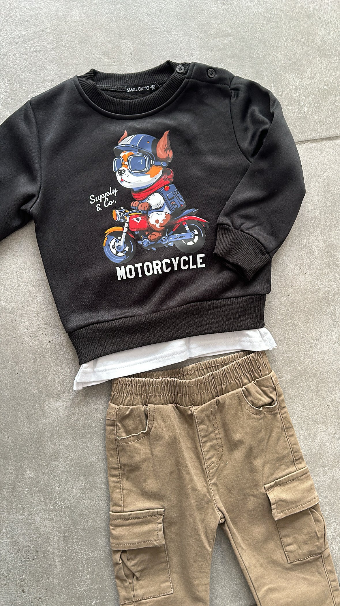 Completo MOTORCYCLE 12-36M - NERO