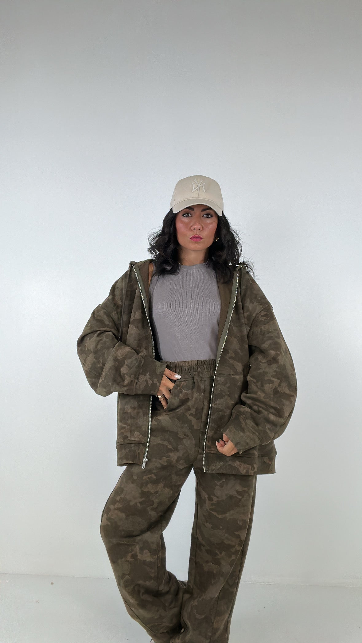 Felpa LUMINA MILITARY - VERDE MILITARE