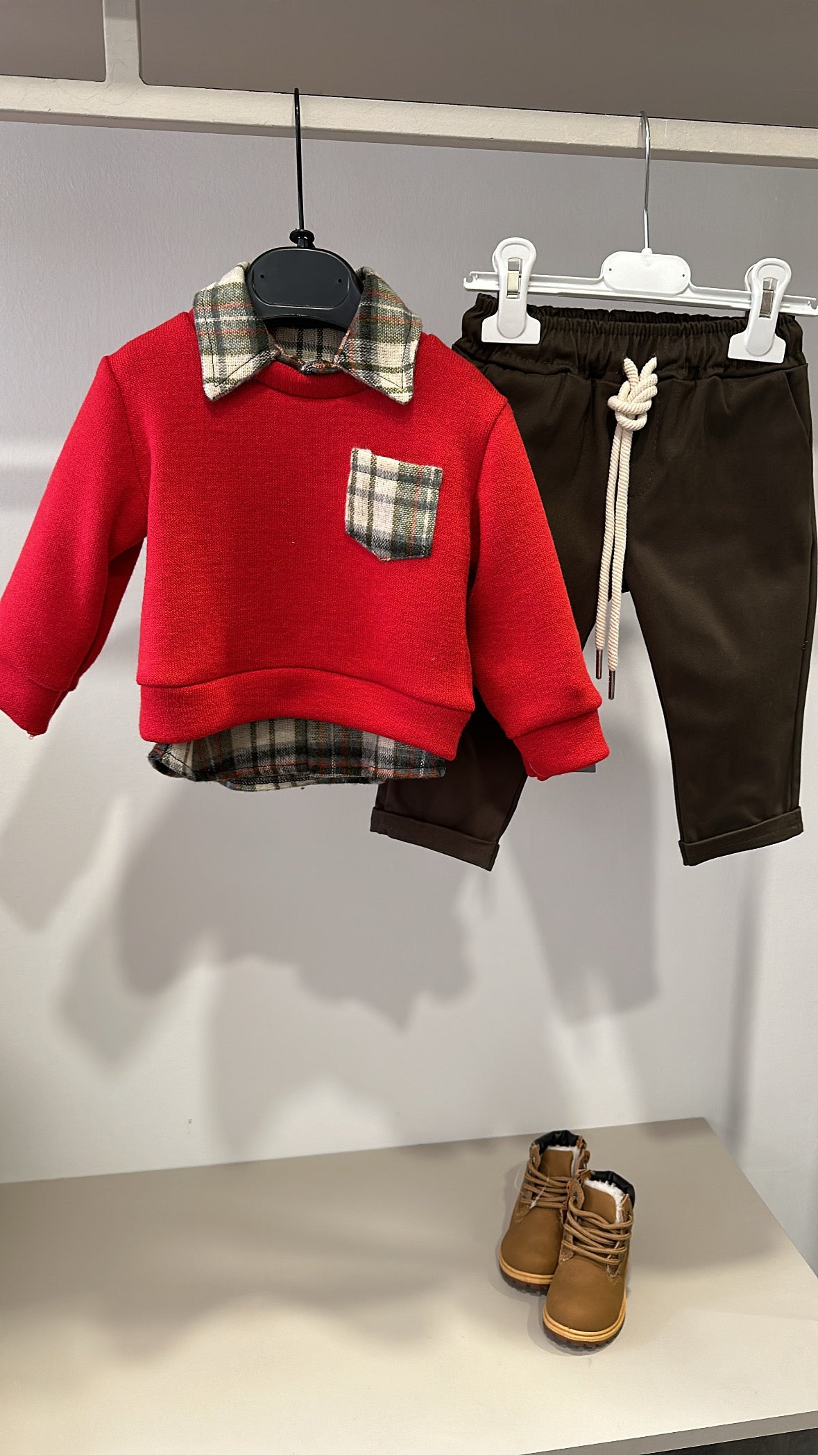 Completo MAGLIONCINO 12-36M - ROSSO