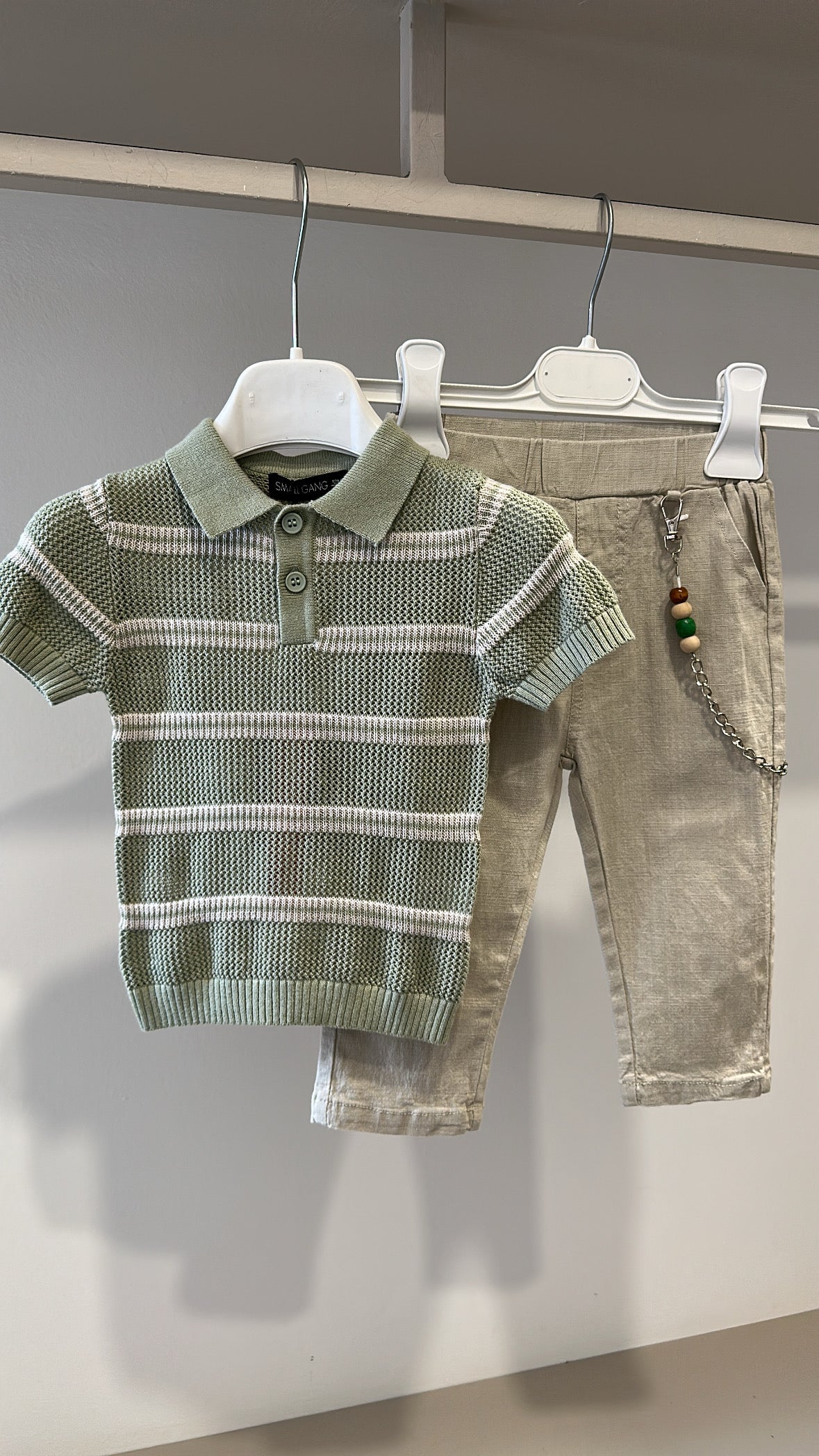 Maglia TRAFORO GANG 12-36M - VERDE MILITARE