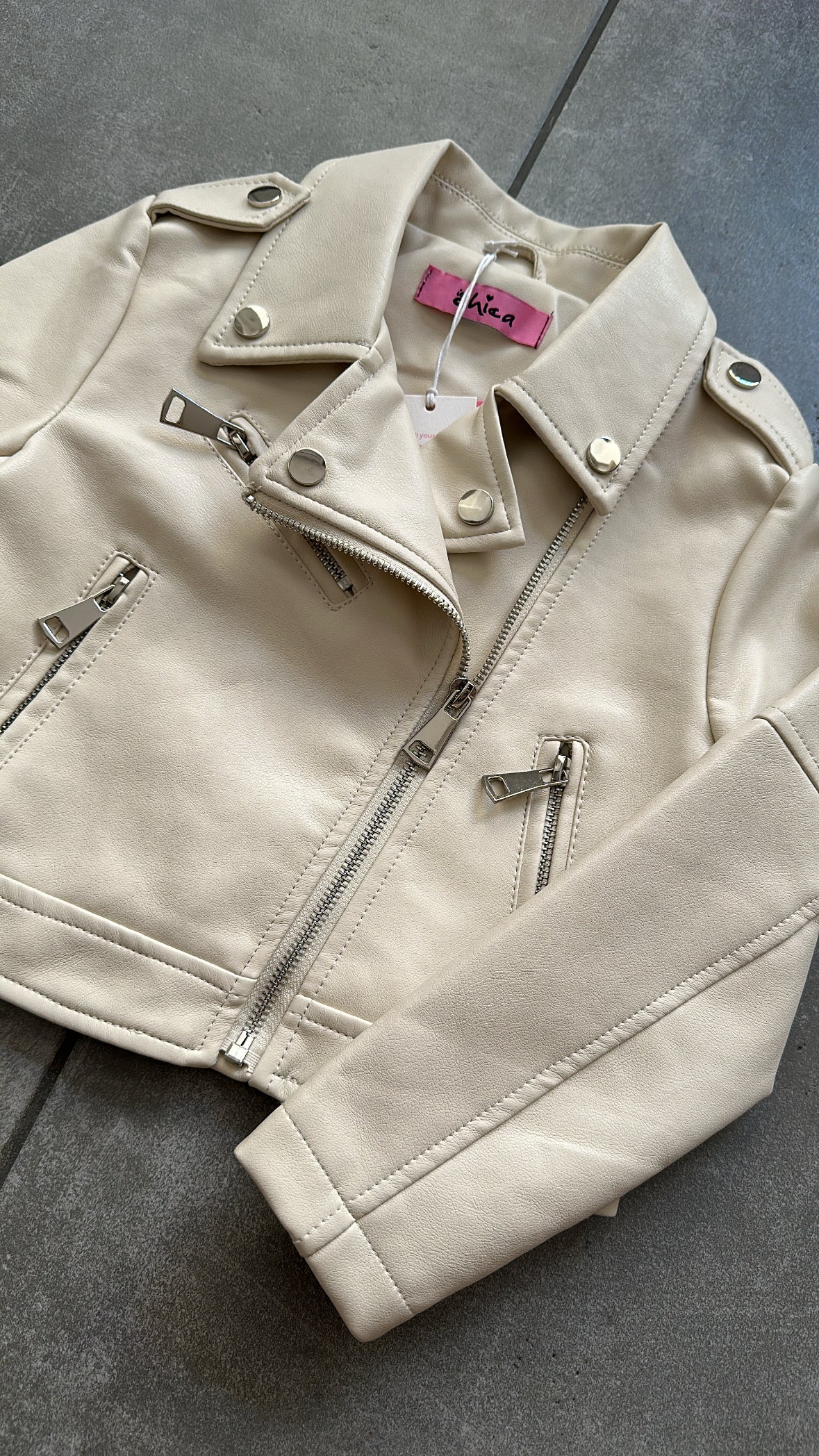 Giubbino ECOPELLE BIMBA 4-14A - BEIGE