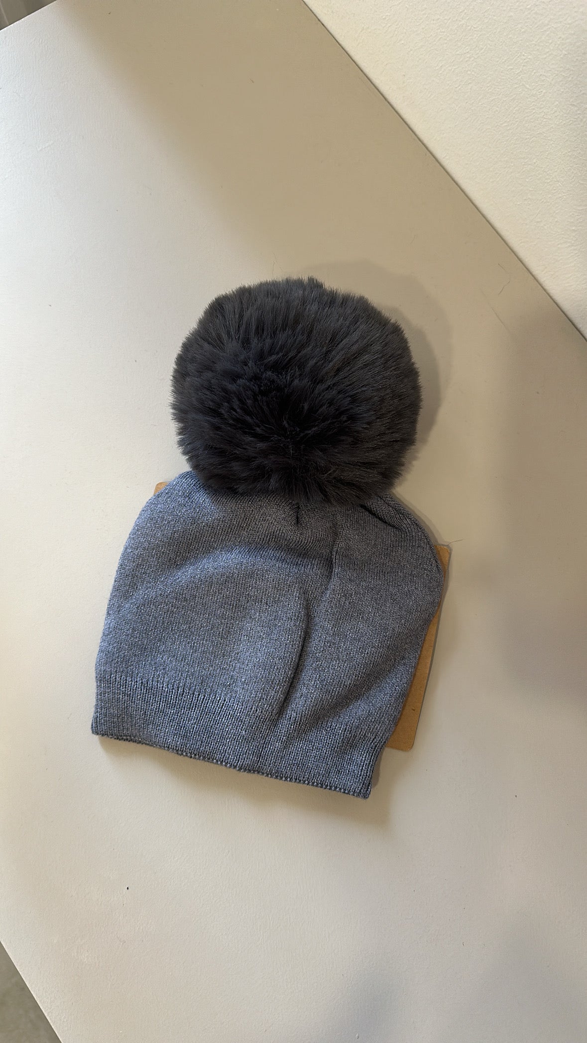 Cappellino LANA RASATO PON - GRIGIO SCURO