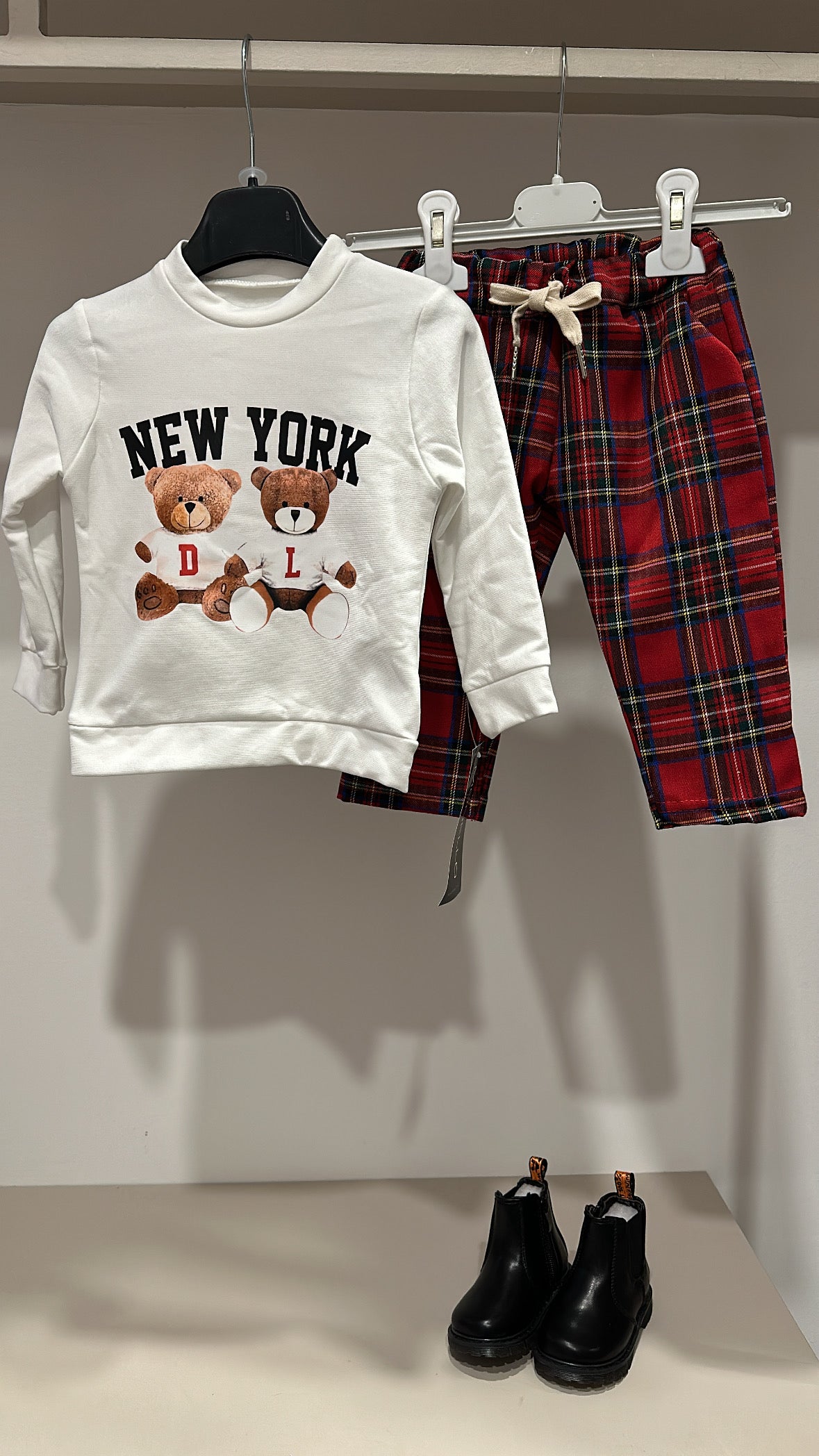 Completo NEW YORY 9-36M - ROSSO