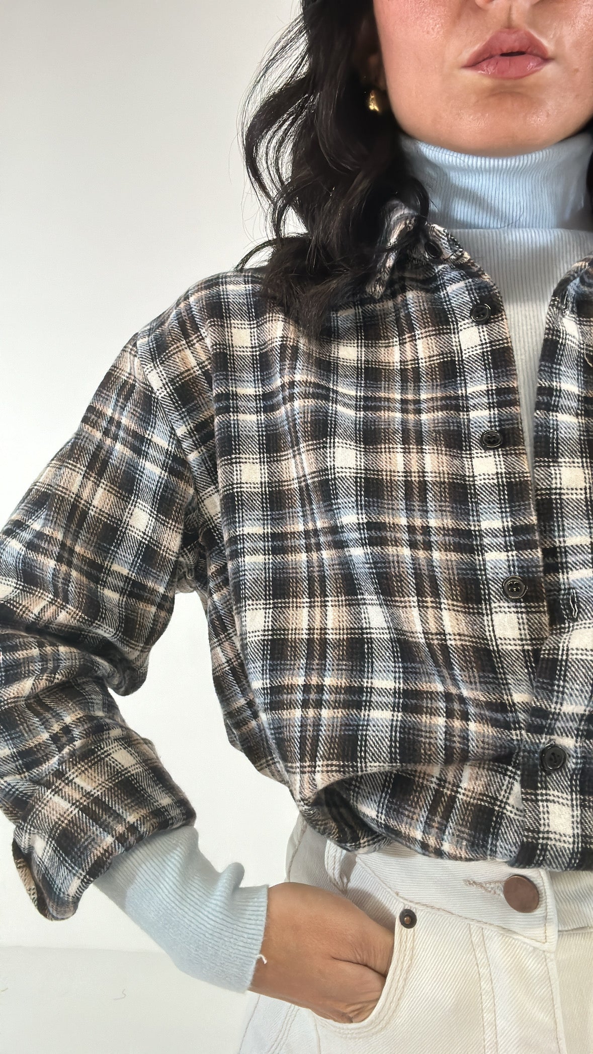 Camicia QUADRETTI AUTUMN - AZZURRO