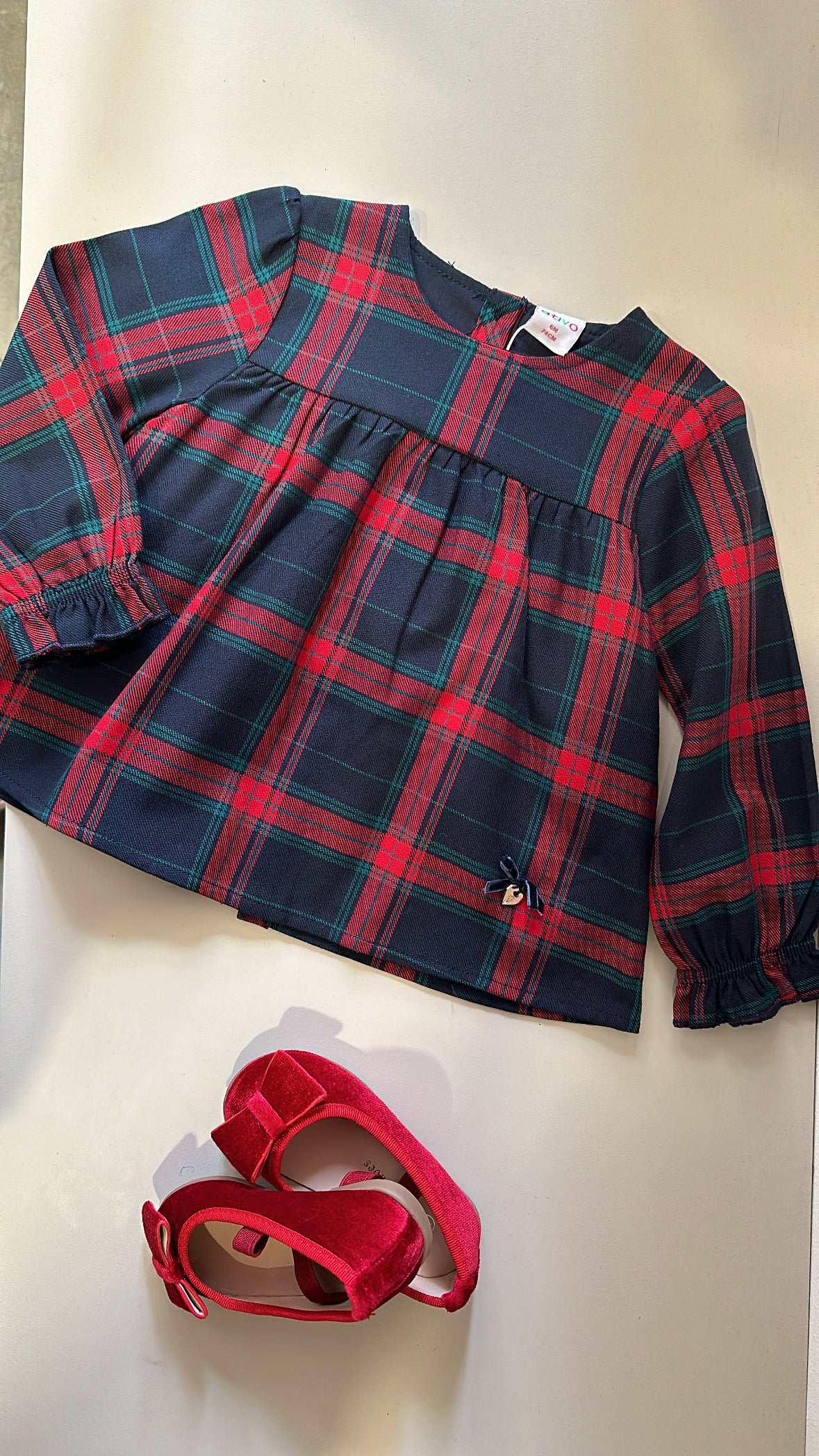 Vestitino TRANTAN CUORE 6-12M - BLU