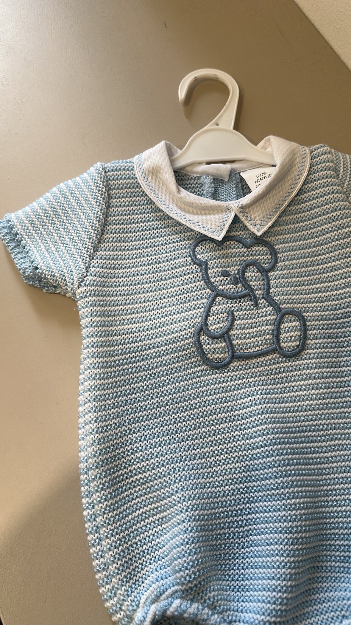 Pagliaccetto IN MAGLIA 0-6 - AZZURRO