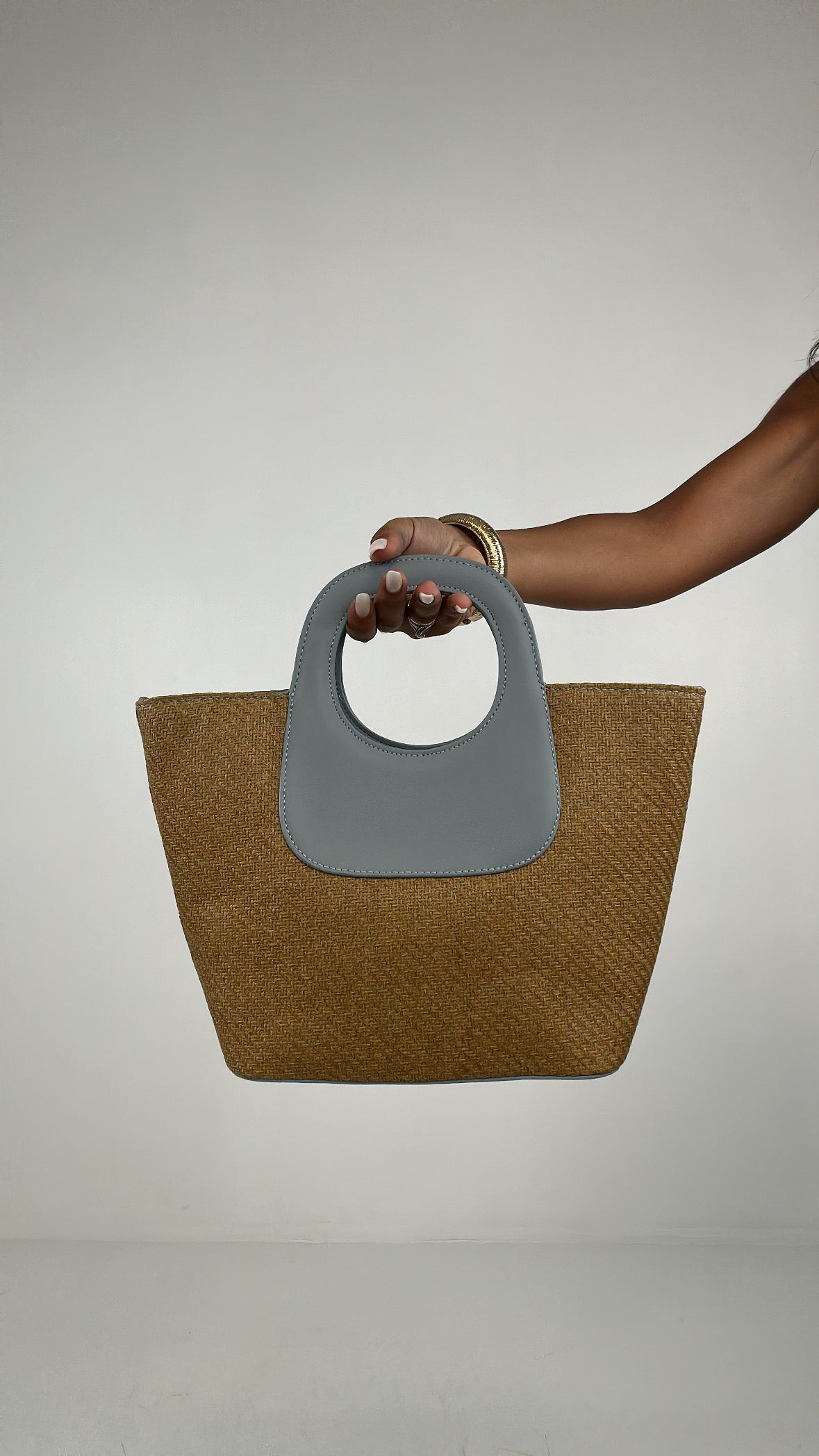 Borsa CERCHIO MANICO - CELESTE