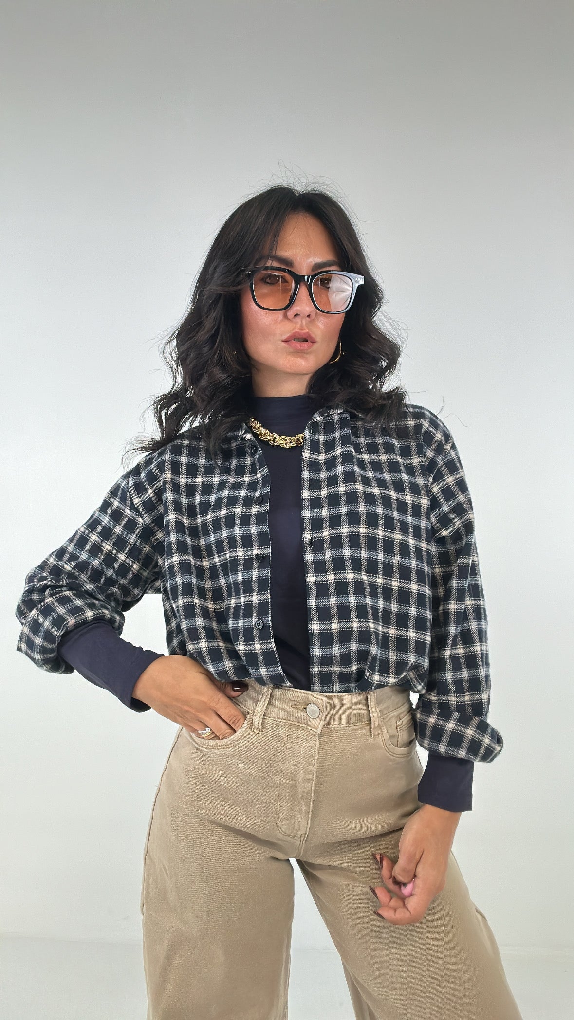 Camicia QUADRETTI AUTUMN - BLU