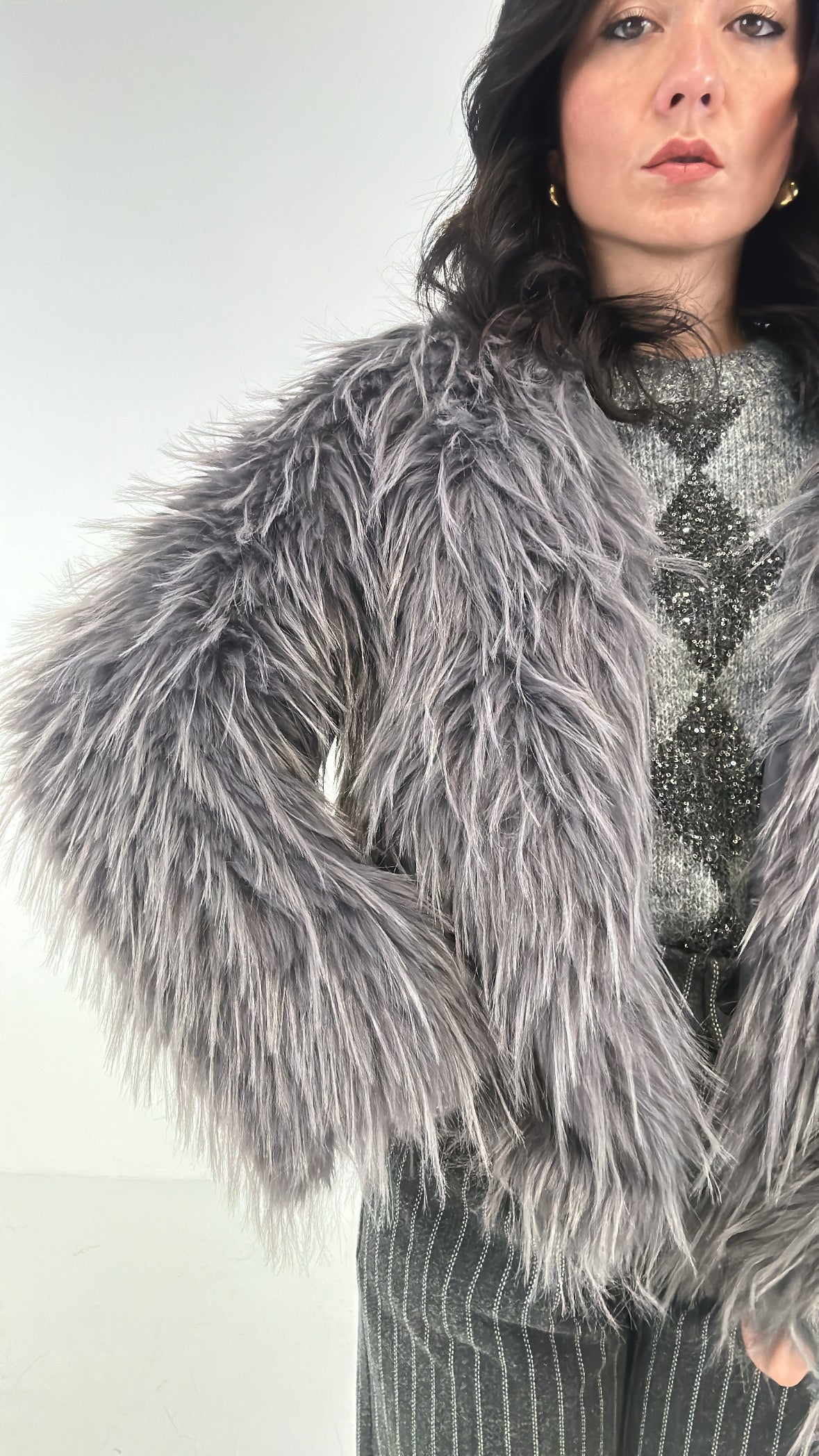 Ecopelliccia PELOSA - GRIGIO