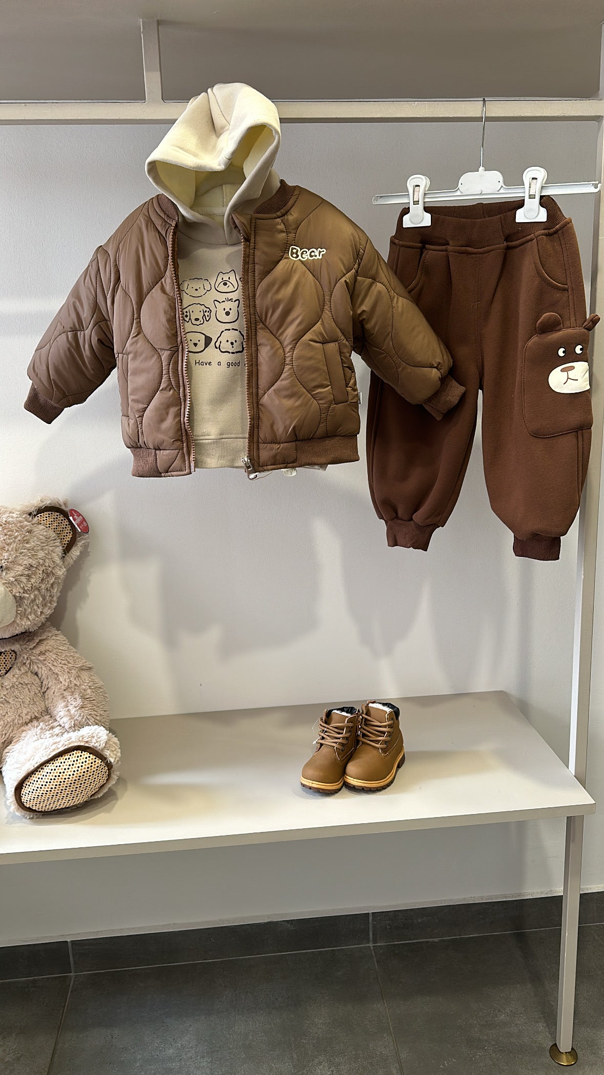 Completo BEAR 3 PEZZI - MARRONE