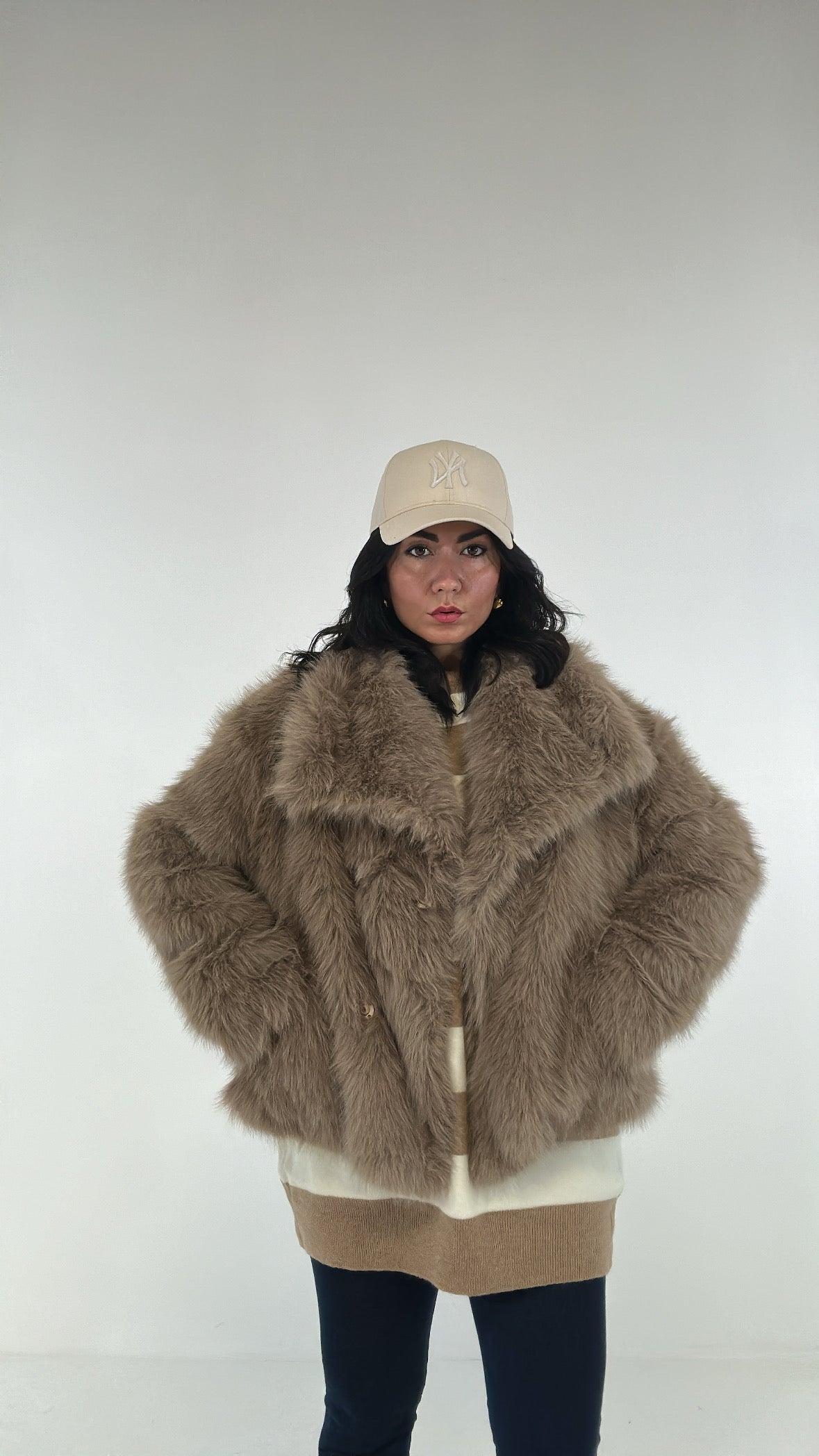 Ecopelliccia LOWWINT - KHAKI
