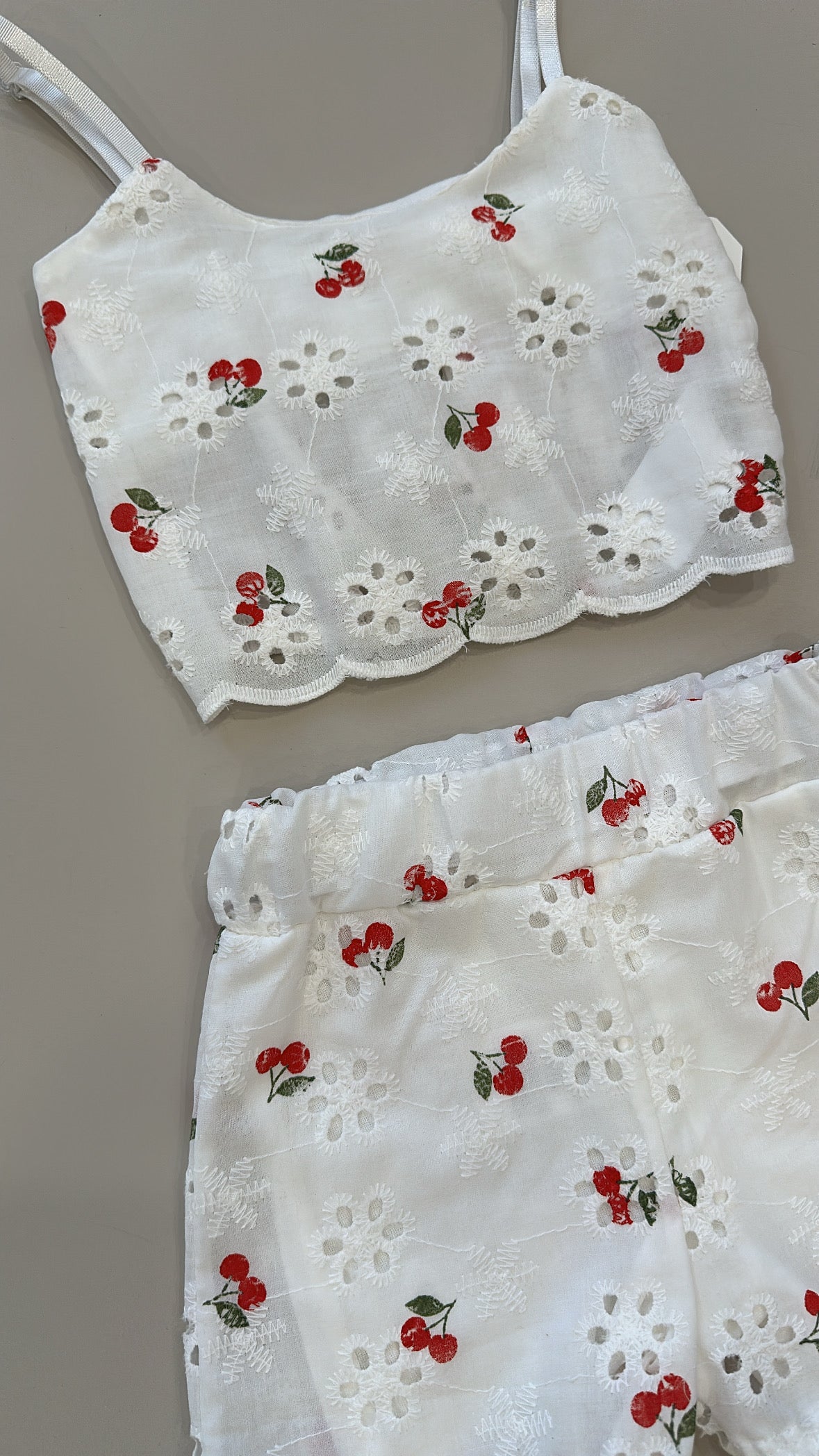 Coordinato SANGALLO CILIEGIE 12-36M - BIANCO
