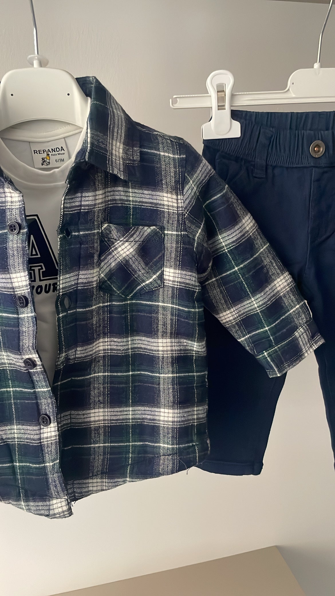 Completo CON BOMBERINO 6-36M - VERDE