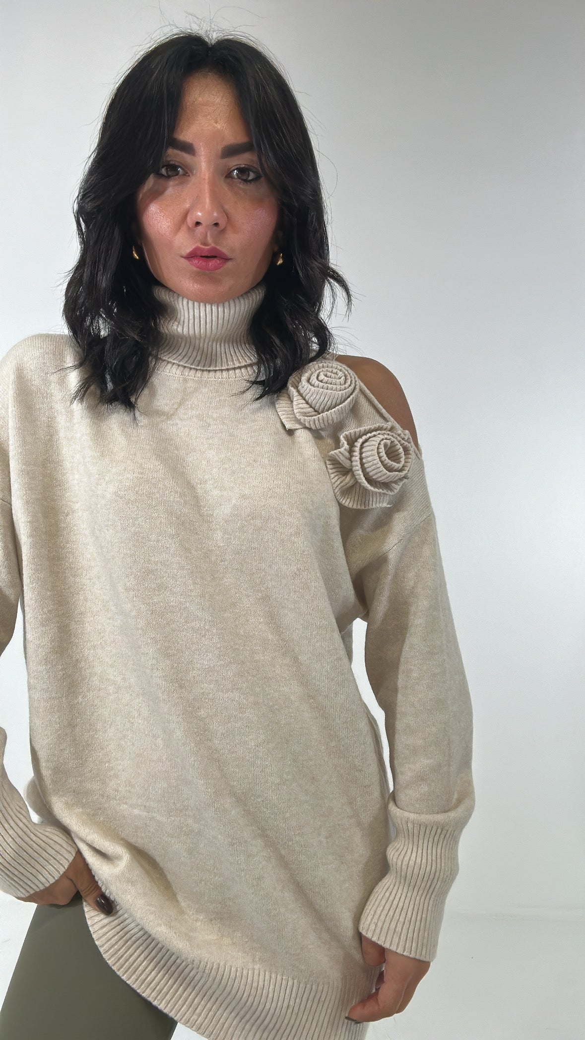 Pull LATO ROSE - BEIGE