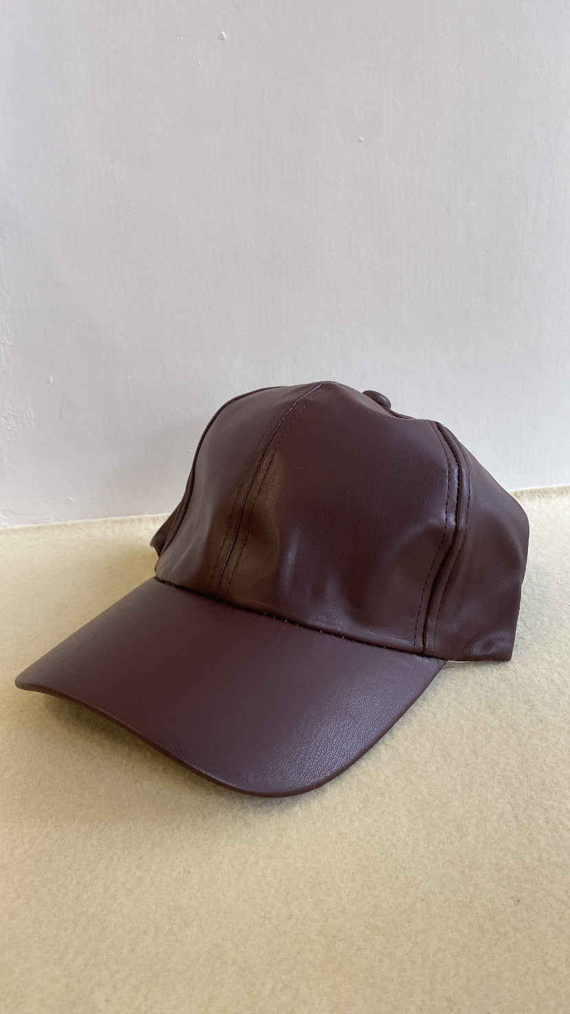 Cappello PELLE - MARRONE