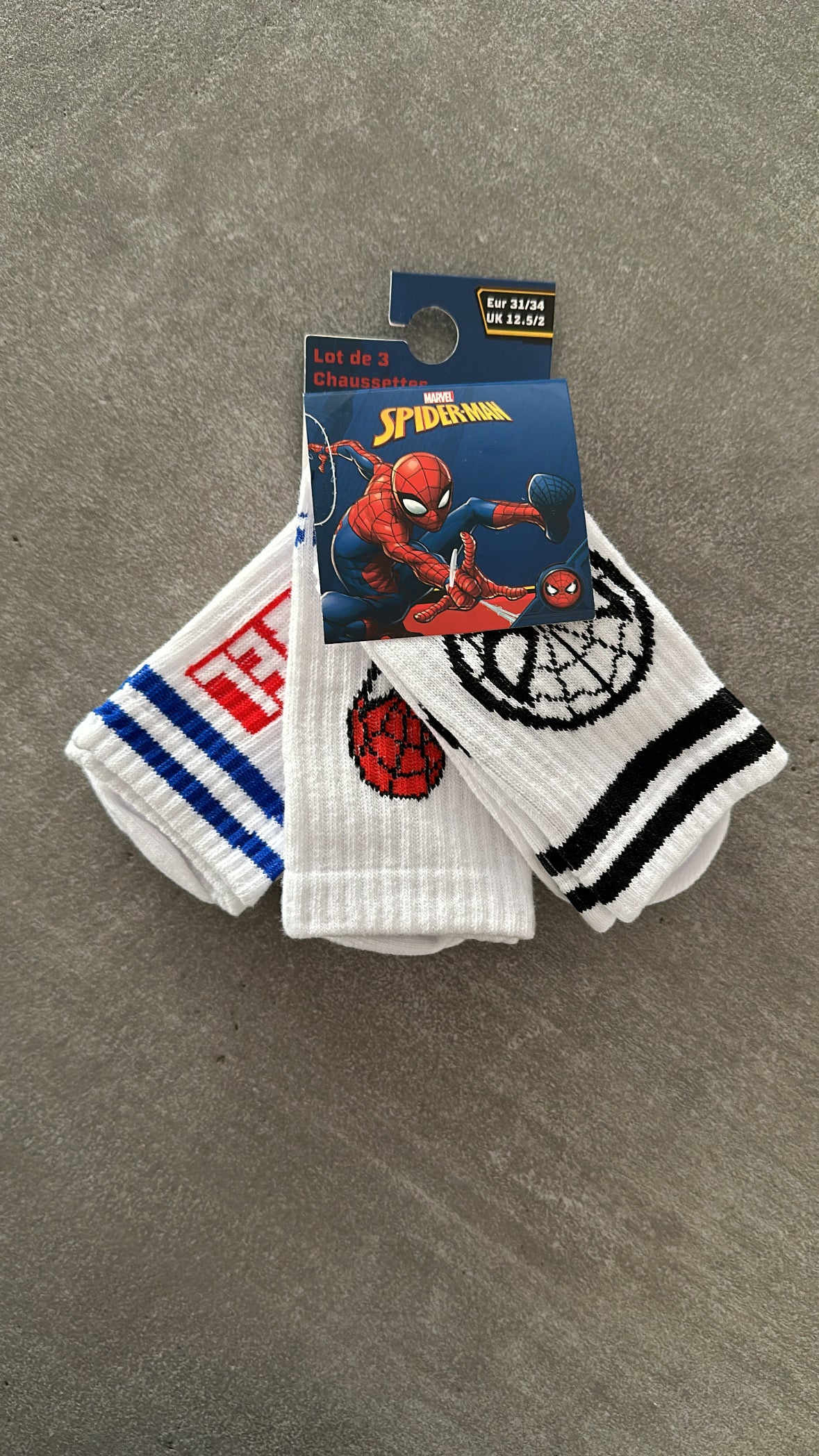 Calzini RIGATI SPIDER-MAN - CHIARO