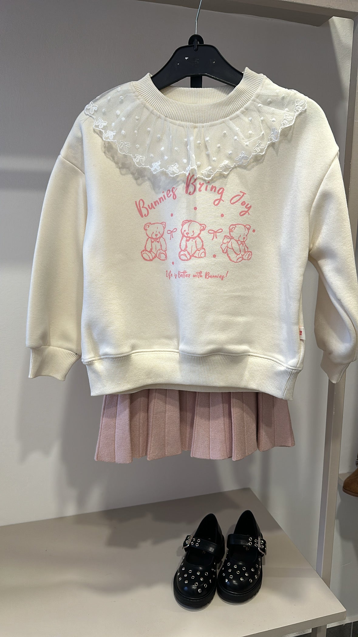 Felpa BUNNIES BRING - PANNA