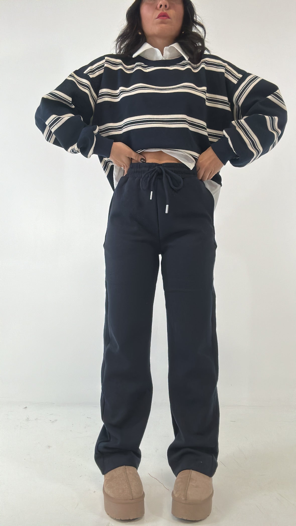 Pantalone FELPATO - BLU