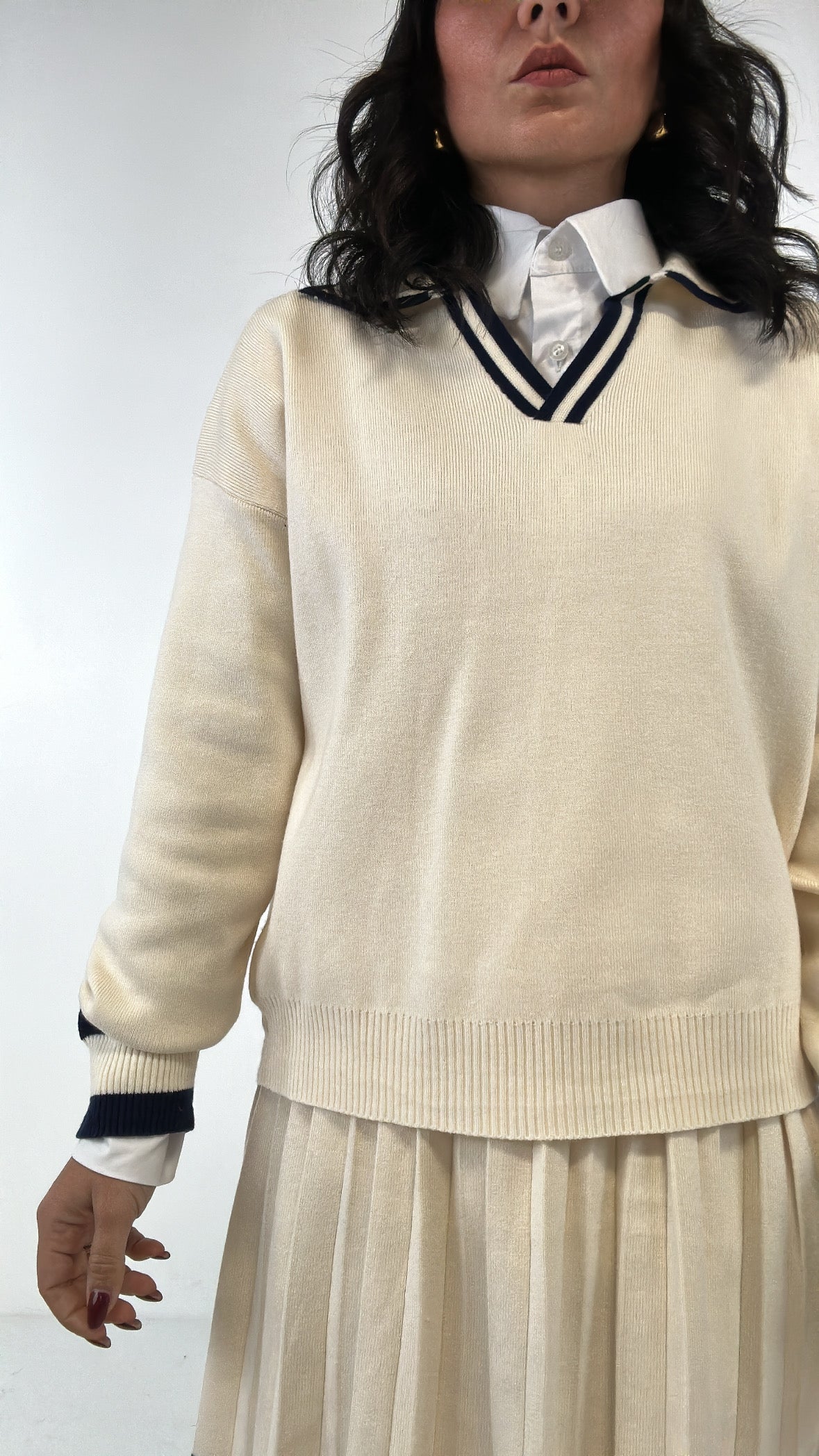 Completo POLO E GONNA - PANNA