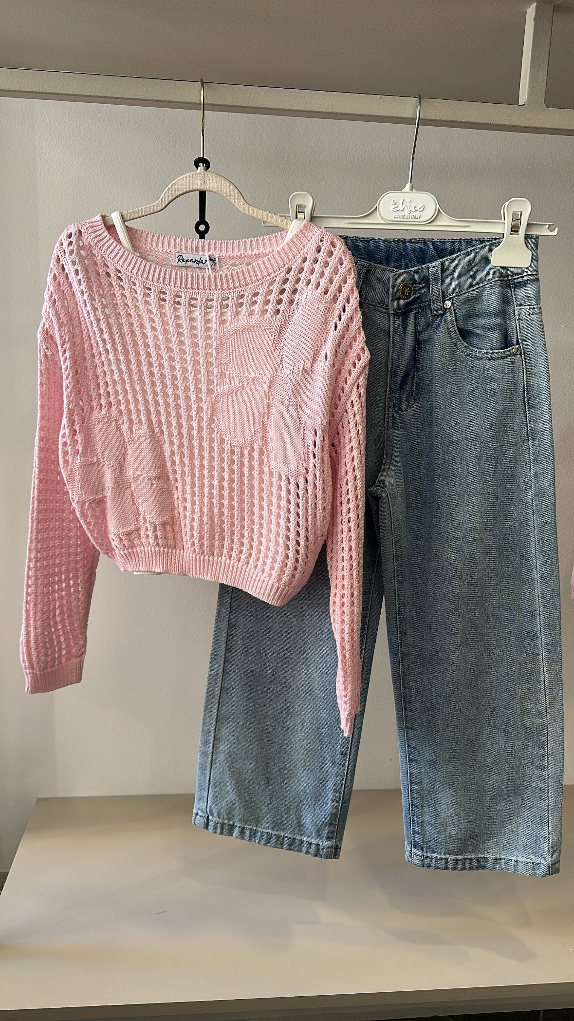 Completo 3PZ CON MAGLIA TRAFORO 4-14A - ROSA