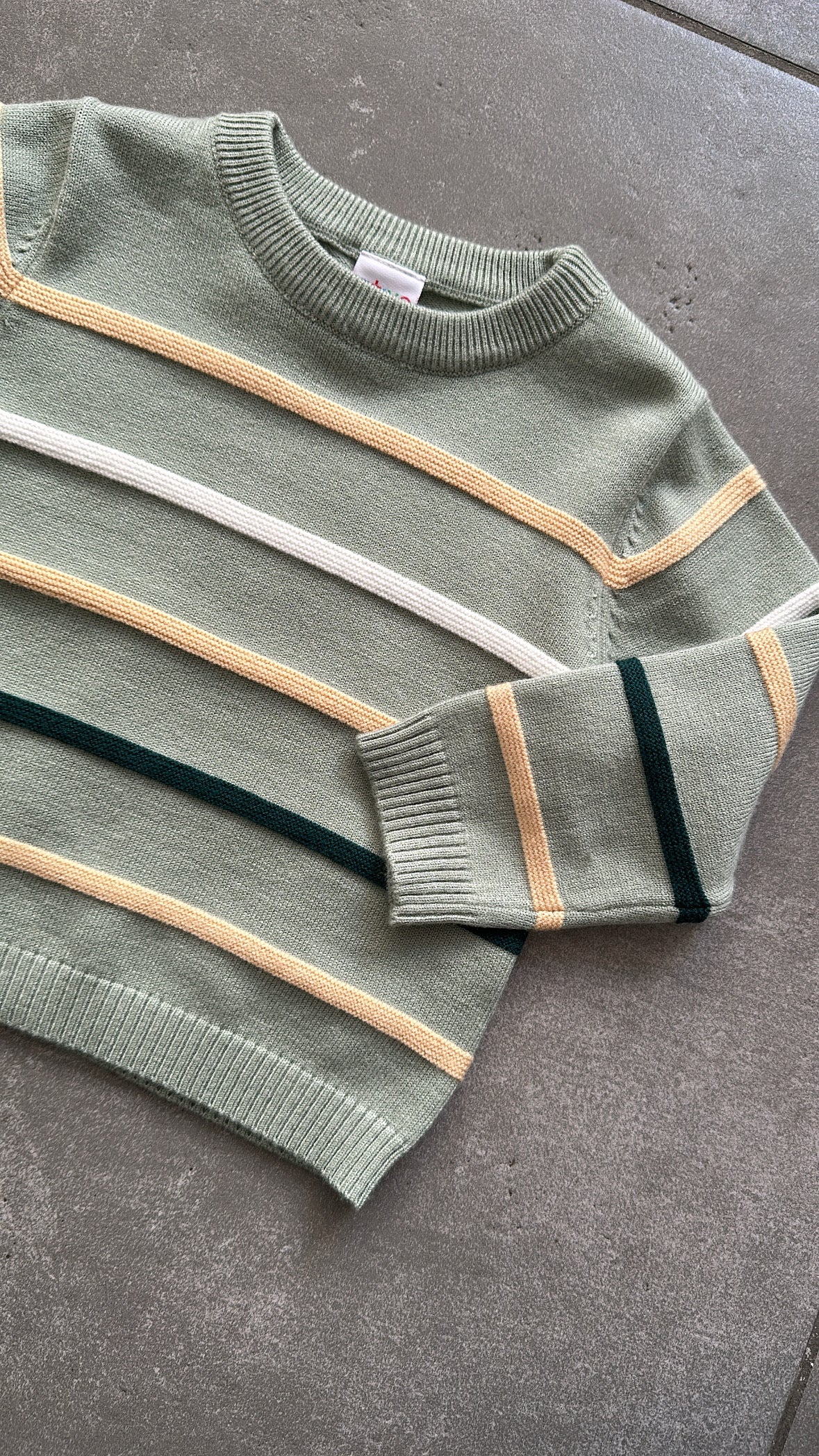 Maglioncino RIGHE 6-36M - VERDE