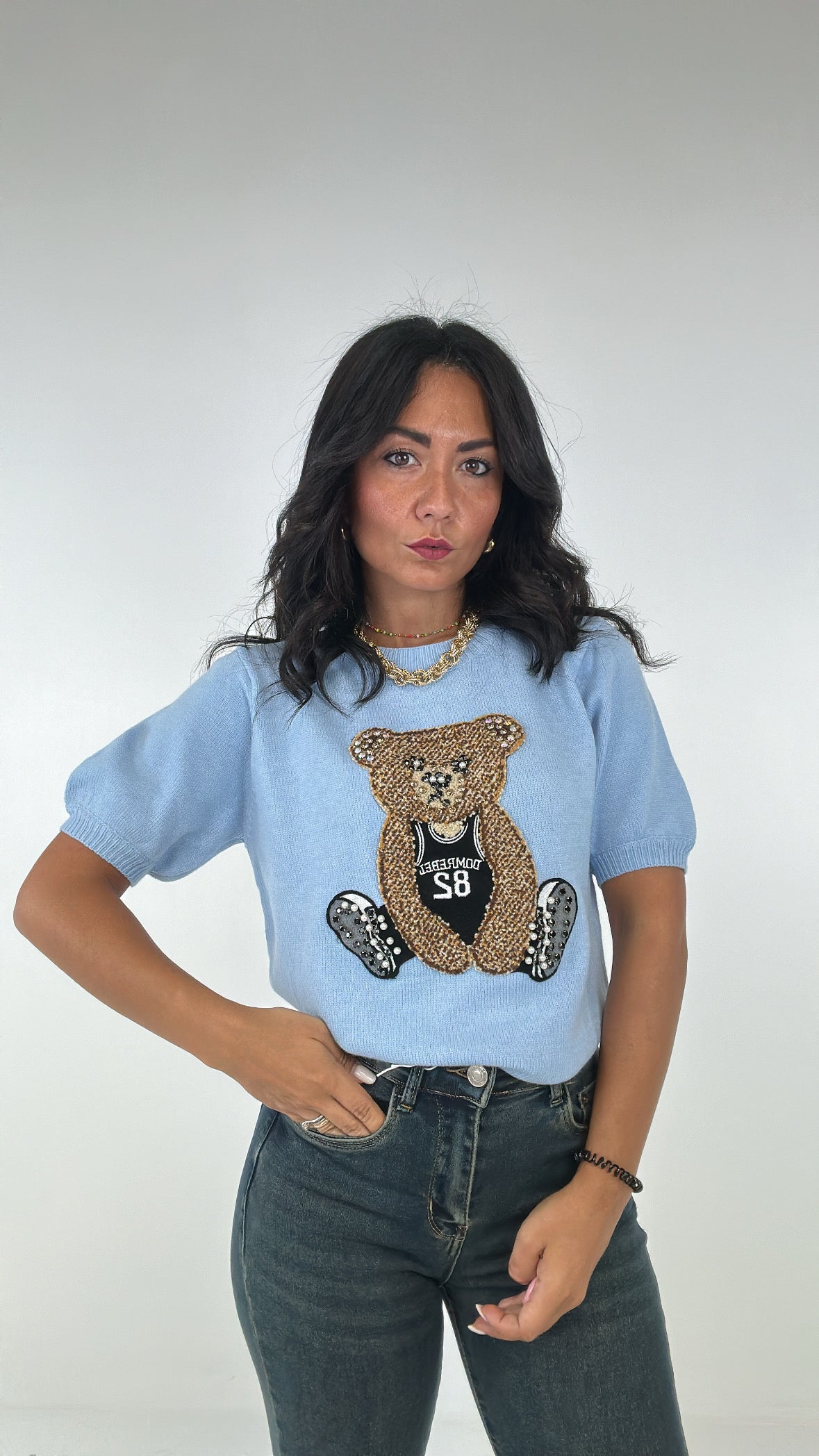 Pull ORSETTO 82 - CELESTE