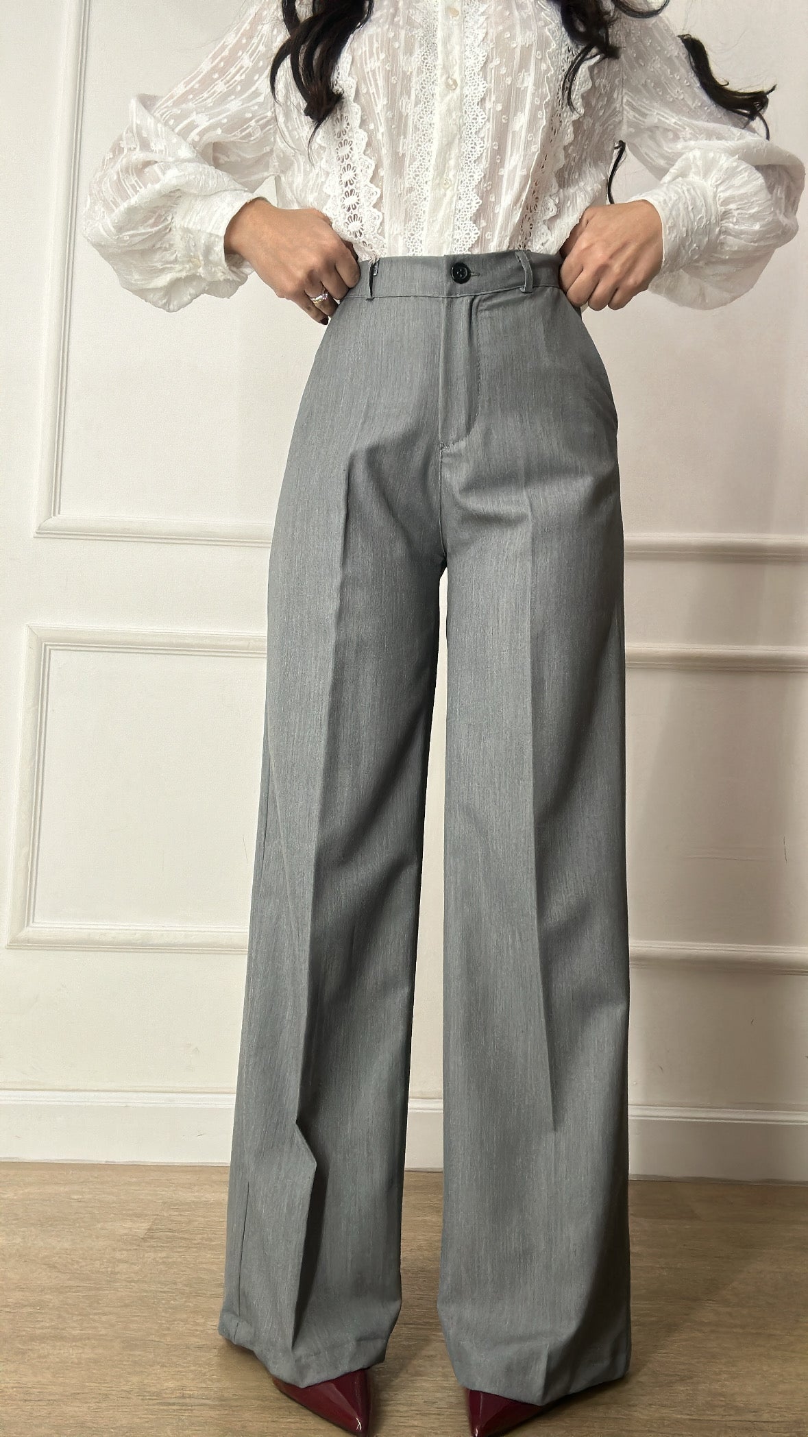 Pantalone PALAZZO SPRING - GRIGIO