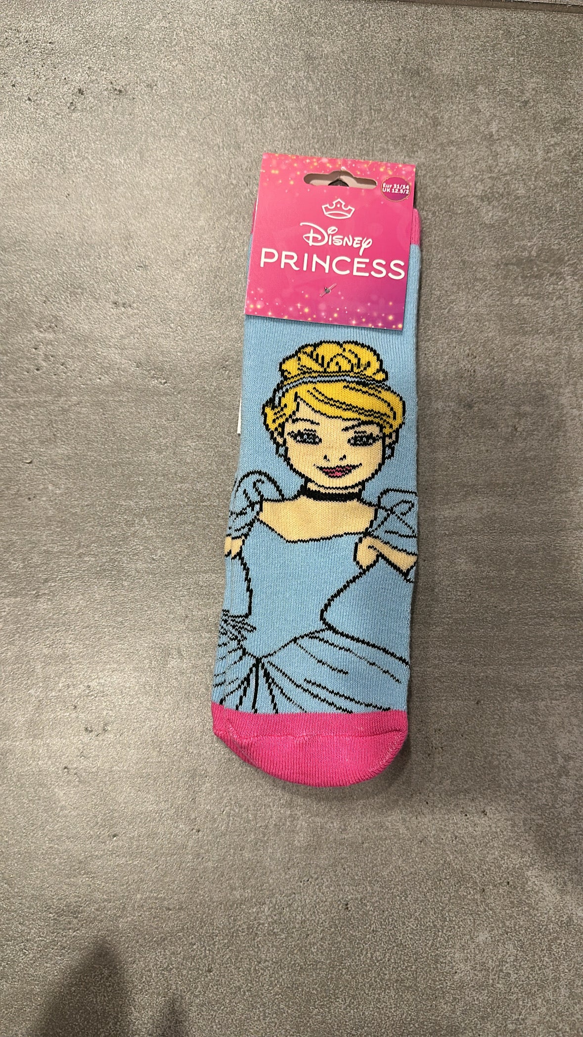 Calzino ANTISCIVOLO PRINCIPESSE - AZZURRO