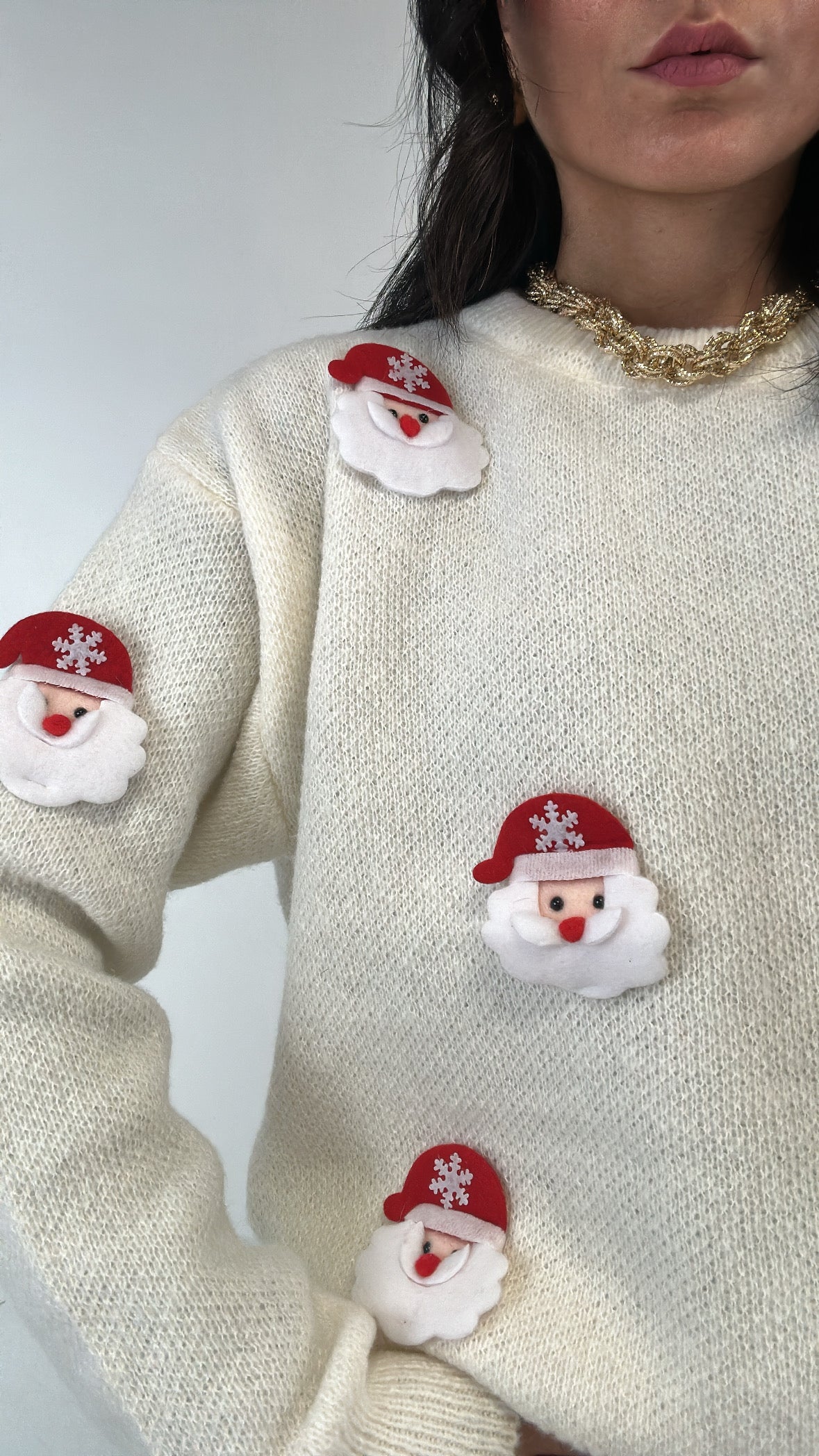 Pull BABBO NATALE - PANNA