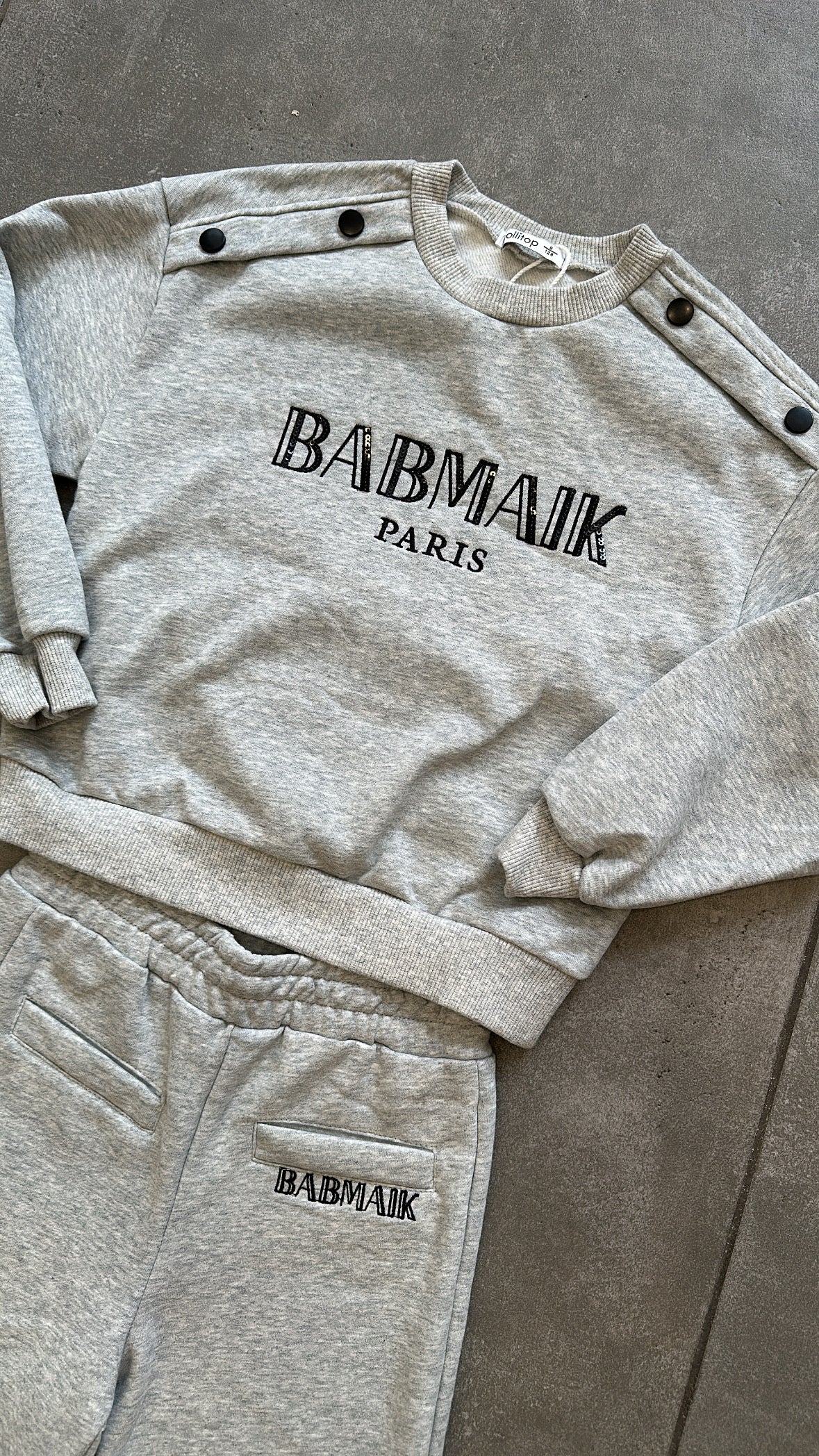 Tuta BABMAIK 4-12A - GRIGIO