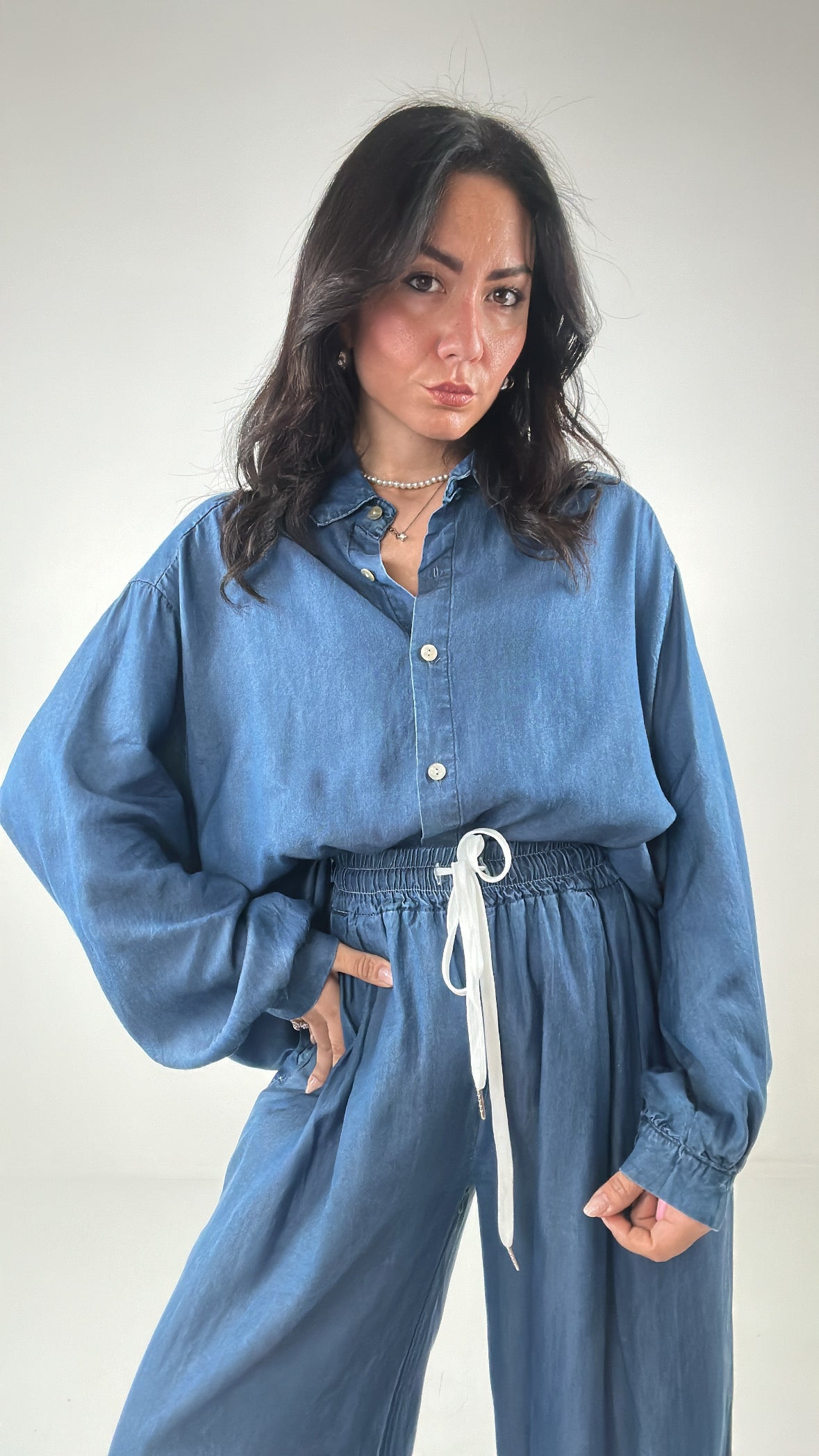 Camicia JEANS LEGGERO - JEANS SCURO