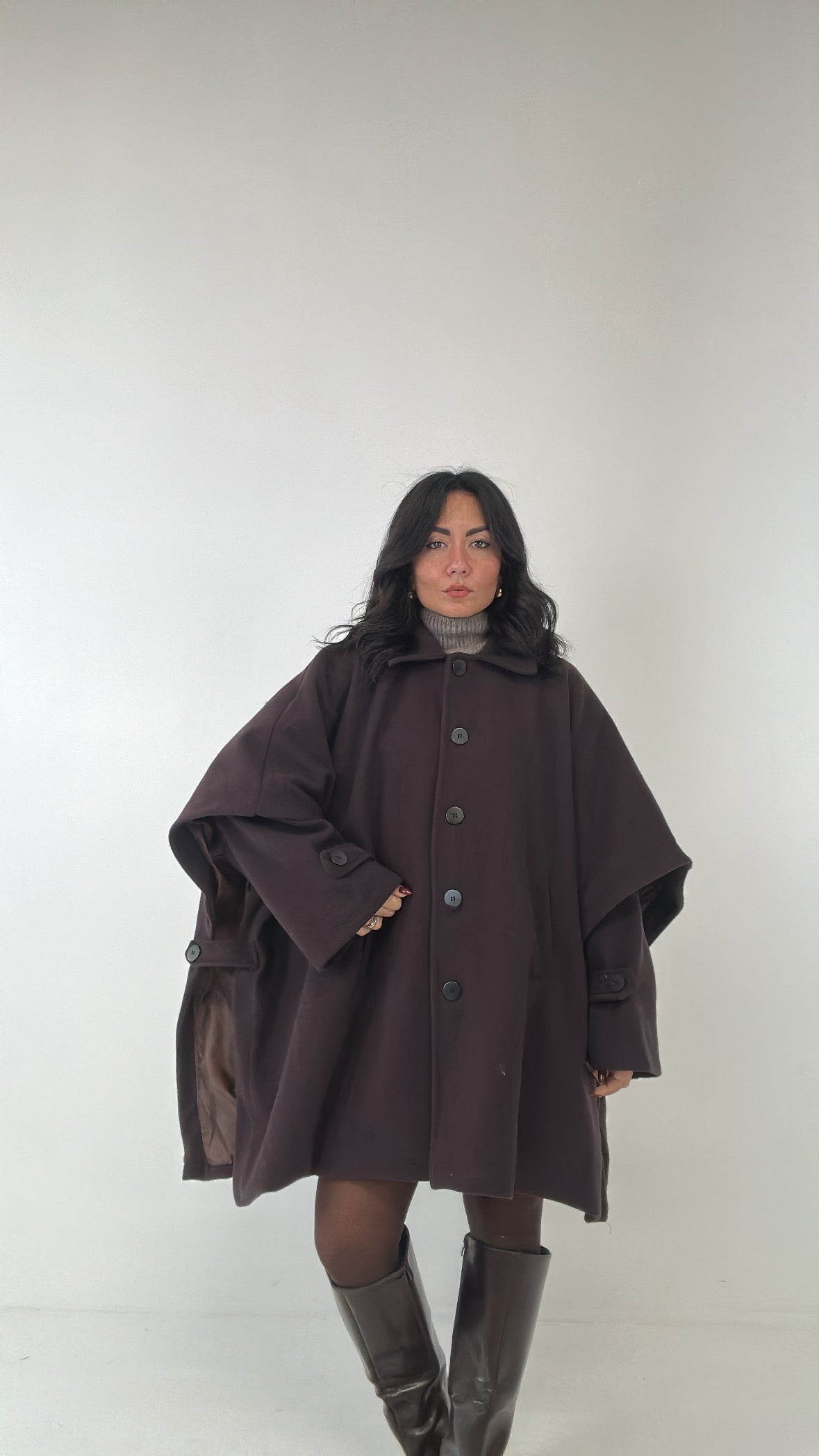 Cappotto MANTELLA - MARRONE