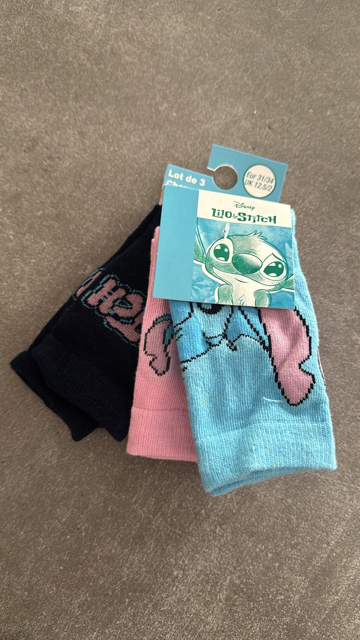 Tris CALZINI STITCH - SCURO