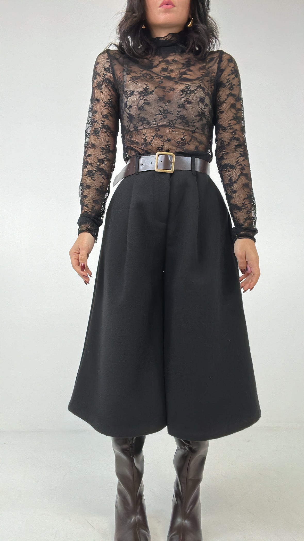 Bermudone IN PANNO - NERO