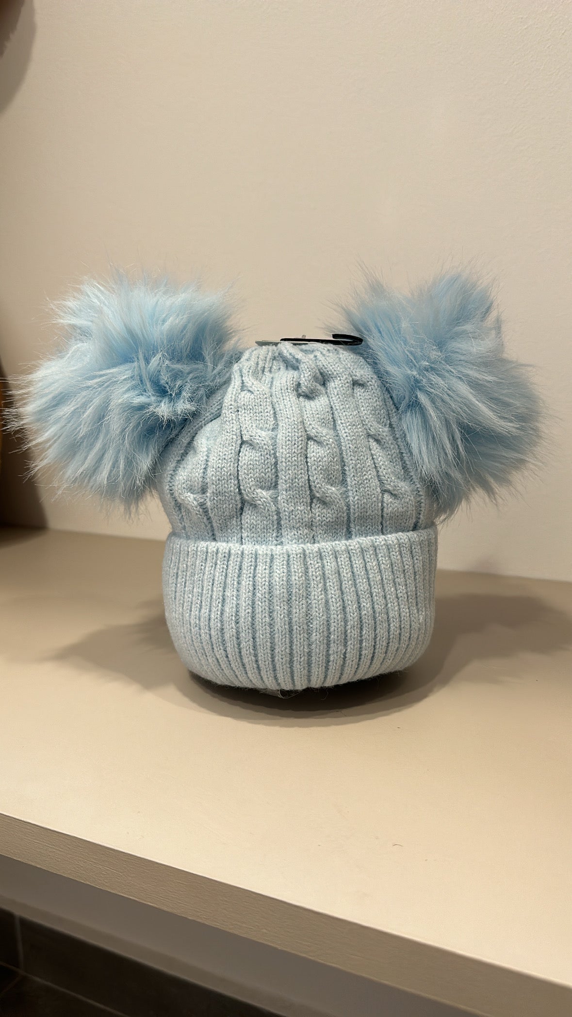 Cappellino 2 PON PON - CELESTE