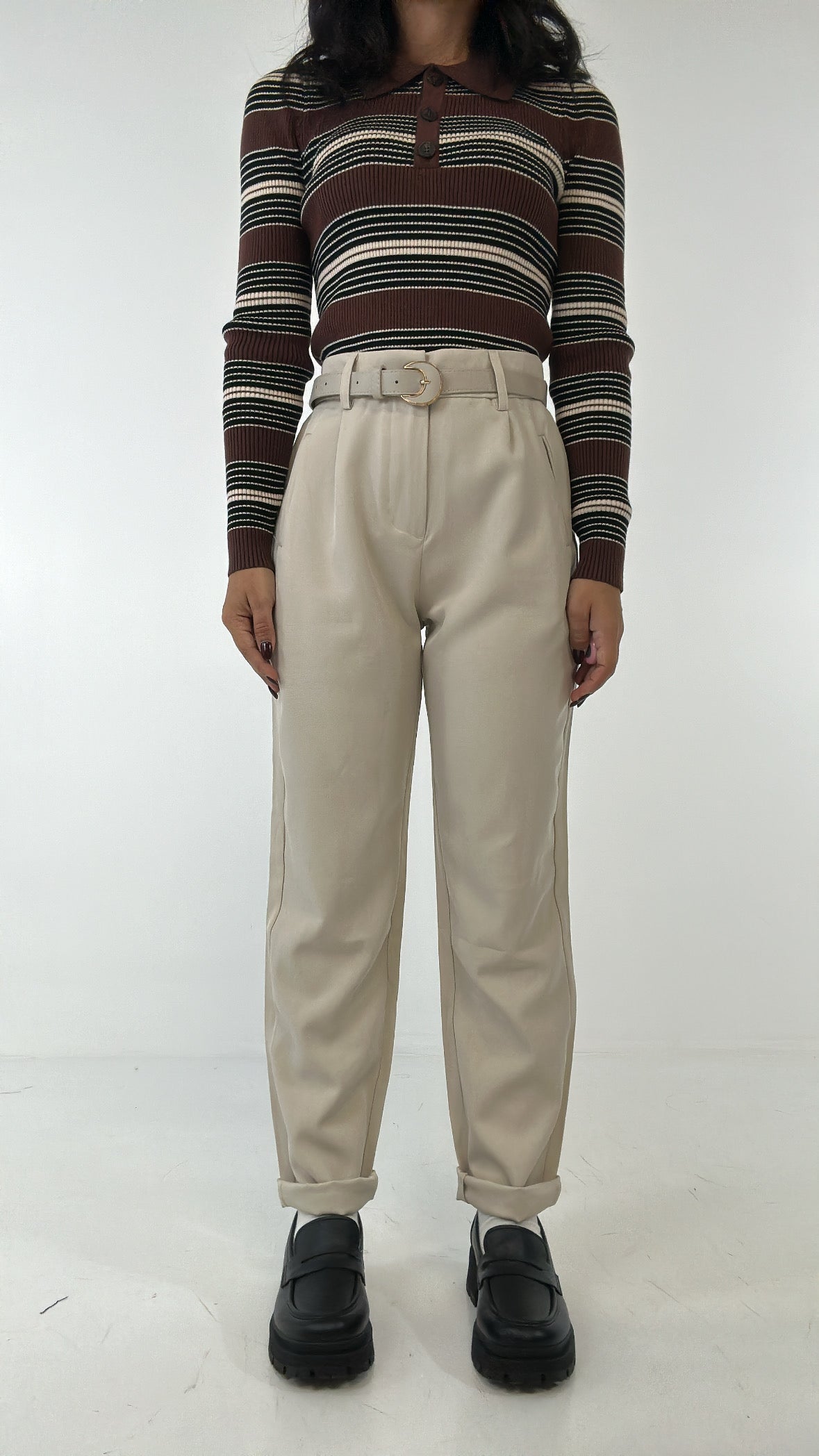 Pantalone DRITTO CINT - PANNA