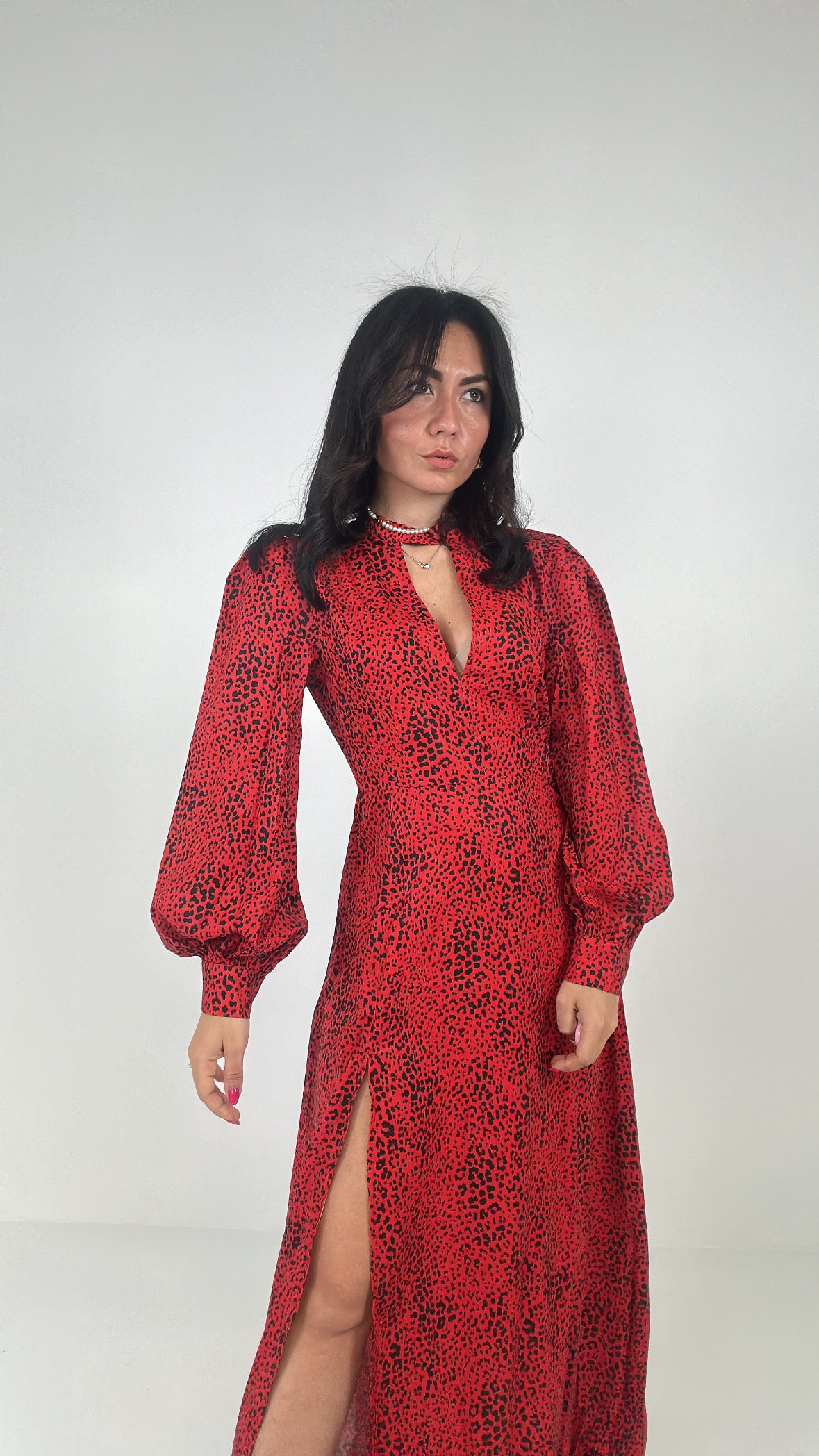 Vestito POIS RED - NERO